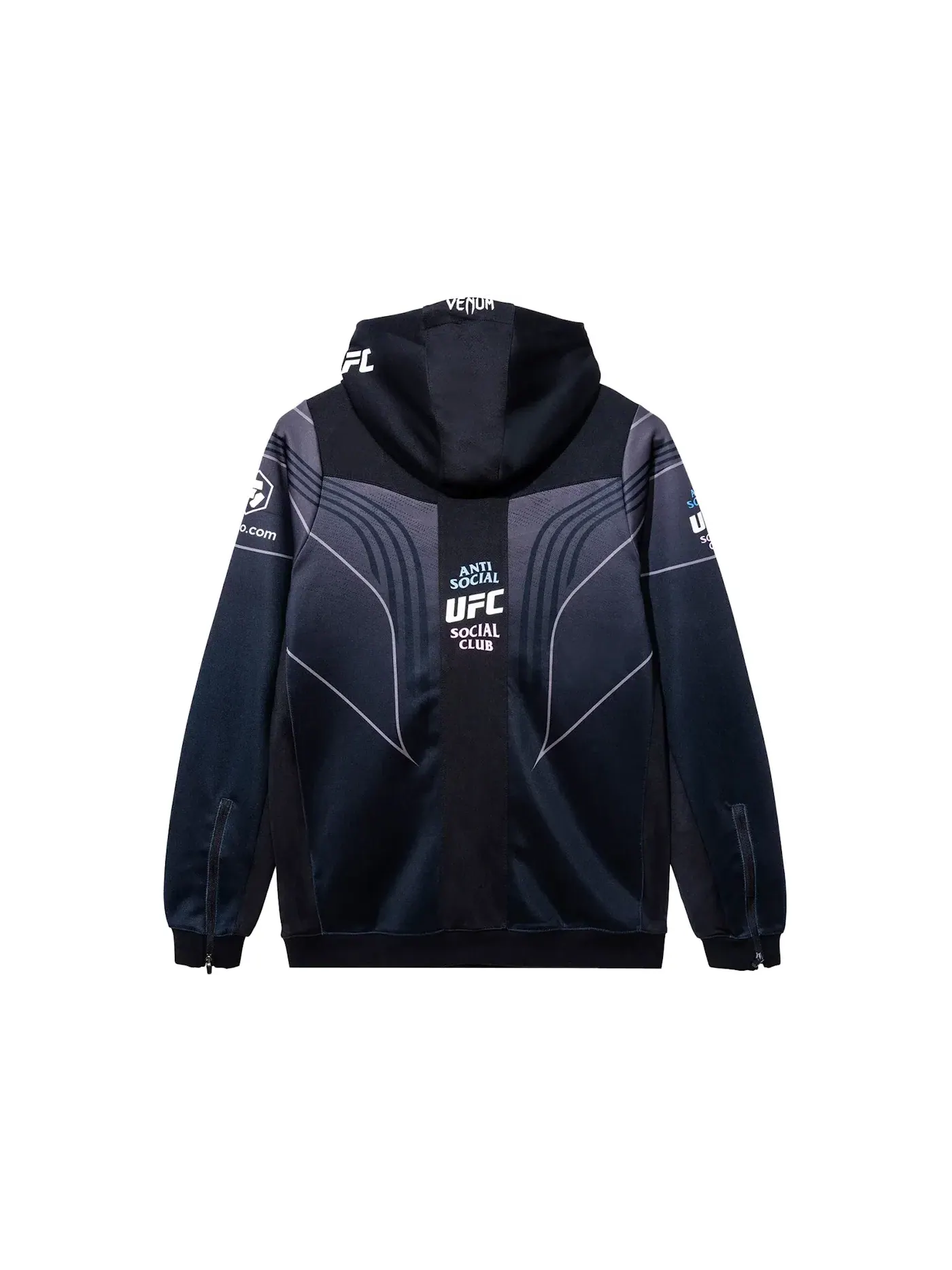 Мужская худи с принтом Anti Social Social Club x UFC Venum Walkout Hoodie — изображение 2 из 2, черный