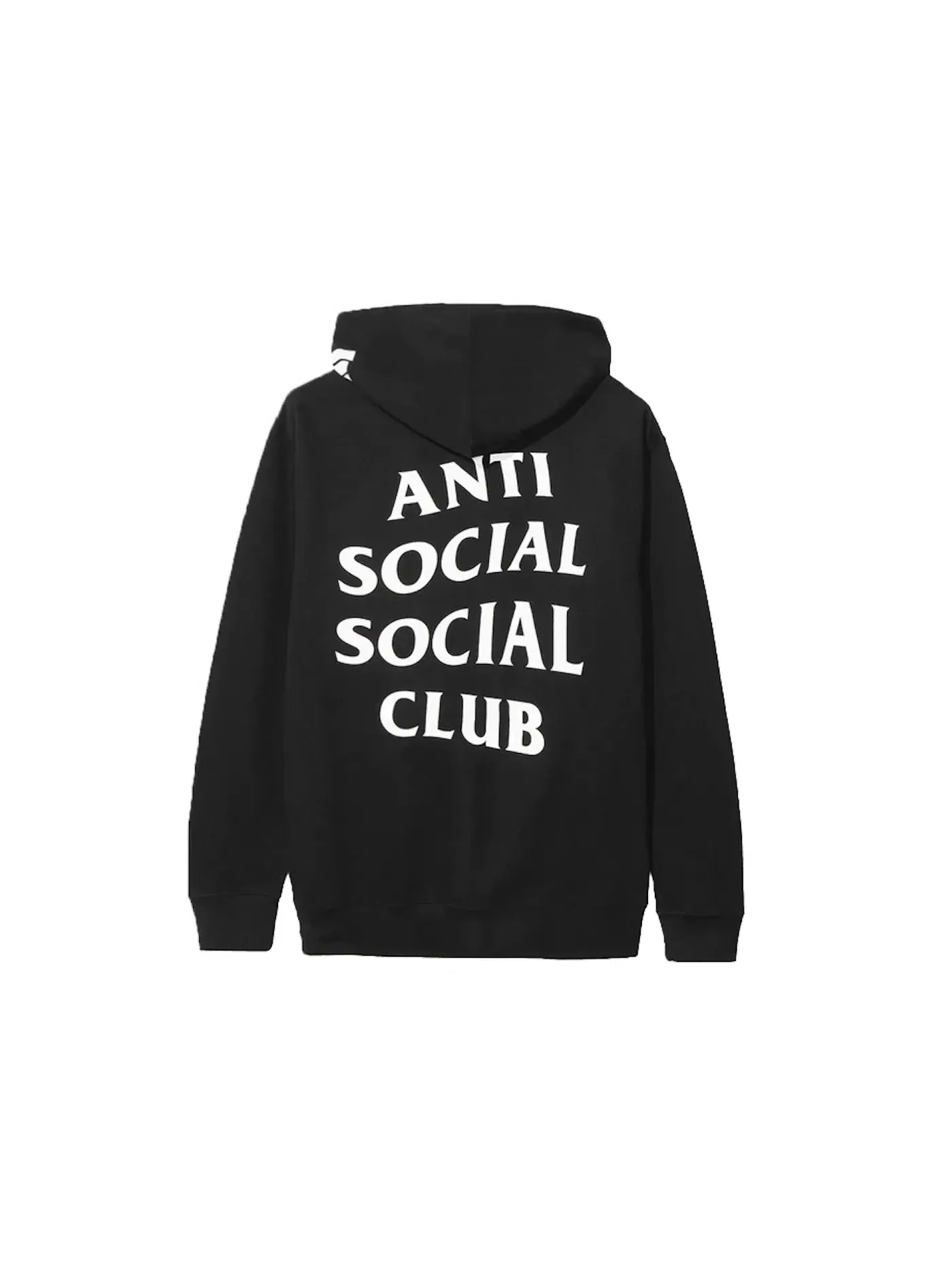 Мужской худи с принтом Anti Social Social Club x Undefeated Club Hoodie — изображение 2 из 2, черный