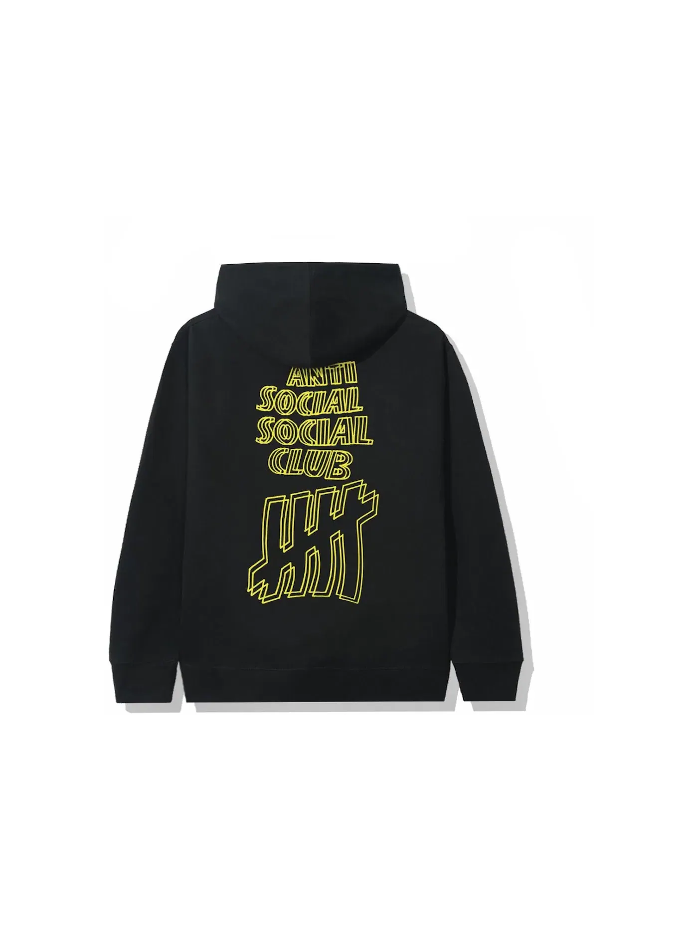 Мужской худи с принтом Anti Social Social Club x Undefeated — изображение 1 из 2, черный