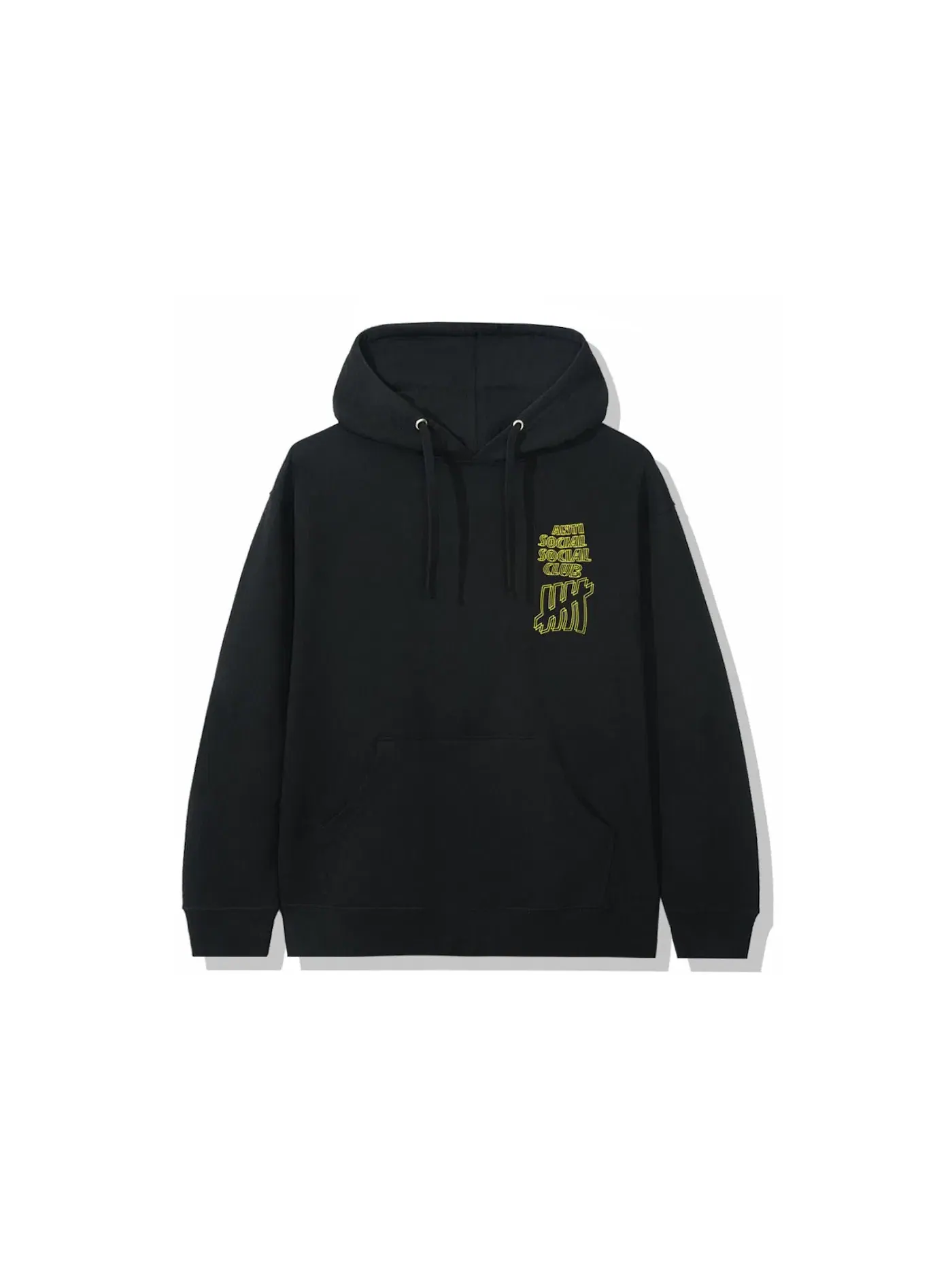 Мужской худи с принтом Anti Social Social Club x Undefeated — изображение 2 из 2, черный