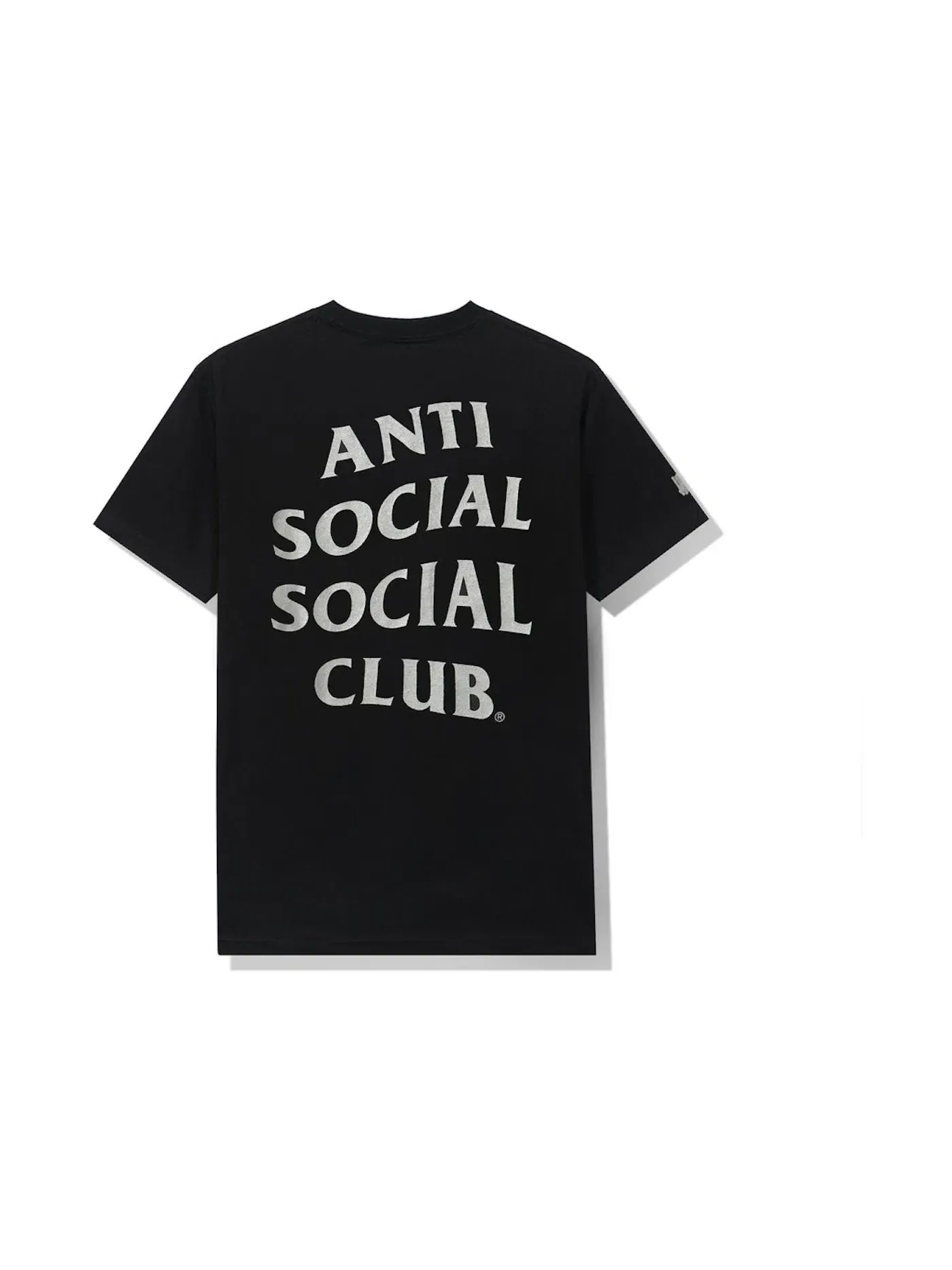 Мужская футболка с принтом Paranoid Anti Social Social Club x Undefeated — изображение 2 из 2, черный