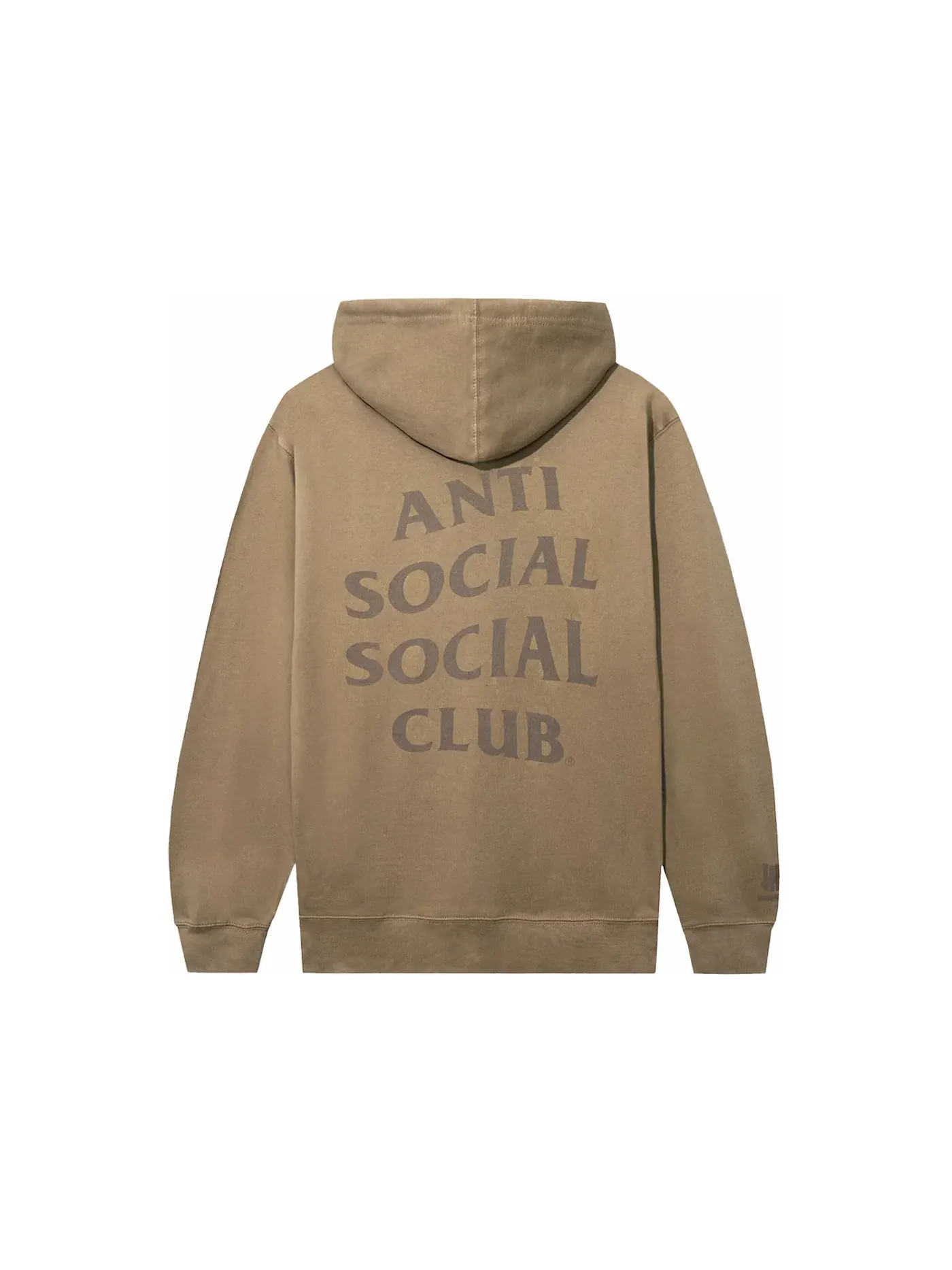 Мужской худи с принтом Anti Social Social Club x Undefeated Still Paranoid — изображение 1 из 2, песчаник