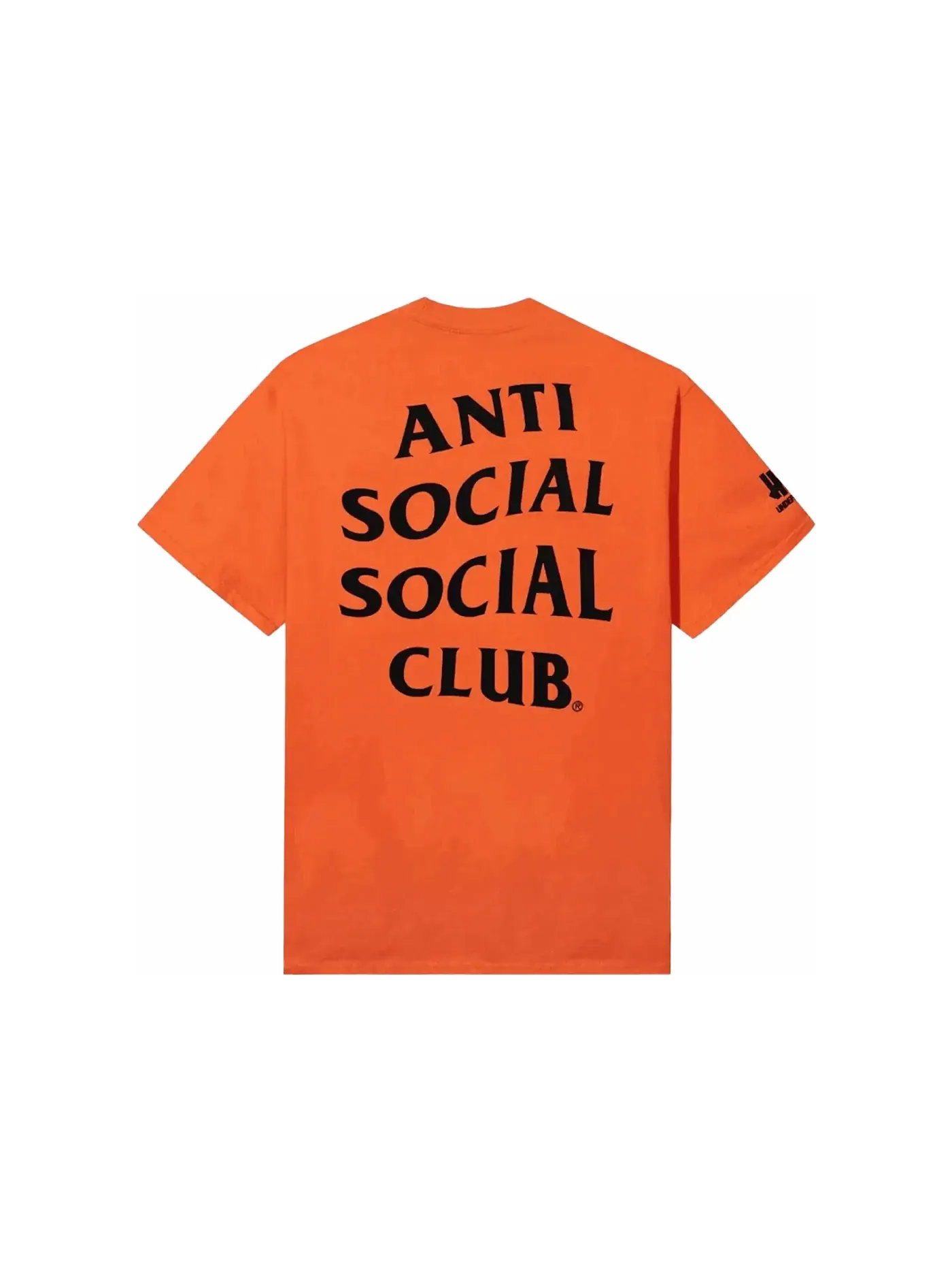 Мужская футболка с принтом Anti Social Social Club x Undefeated Still Paranoid Tee Orange — изображение 1 из 2