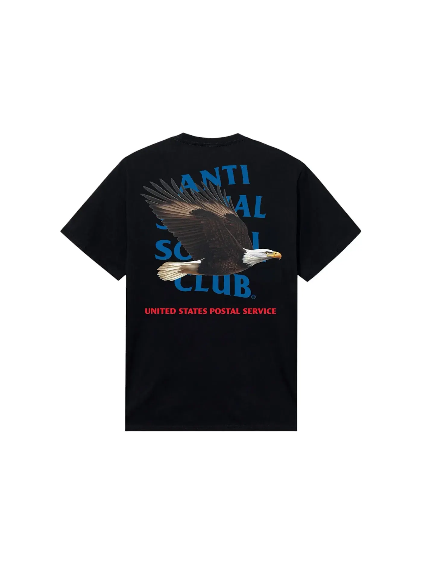 Мужская футболка с принтом Anti Social Social Club x USPS Priority Tee — изображение 1 из 2, черный
