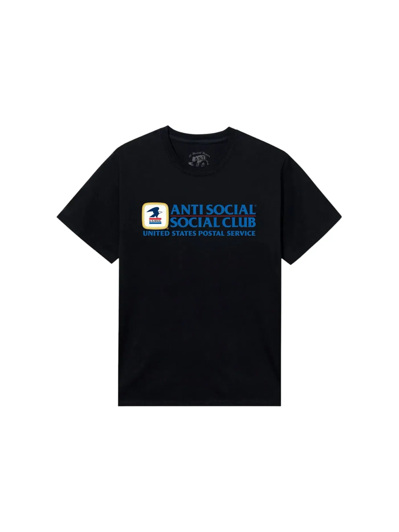Мужская футболка с принтом Anti Social Social Club x USPS Priority Tee — изображение 2 из 2, черный