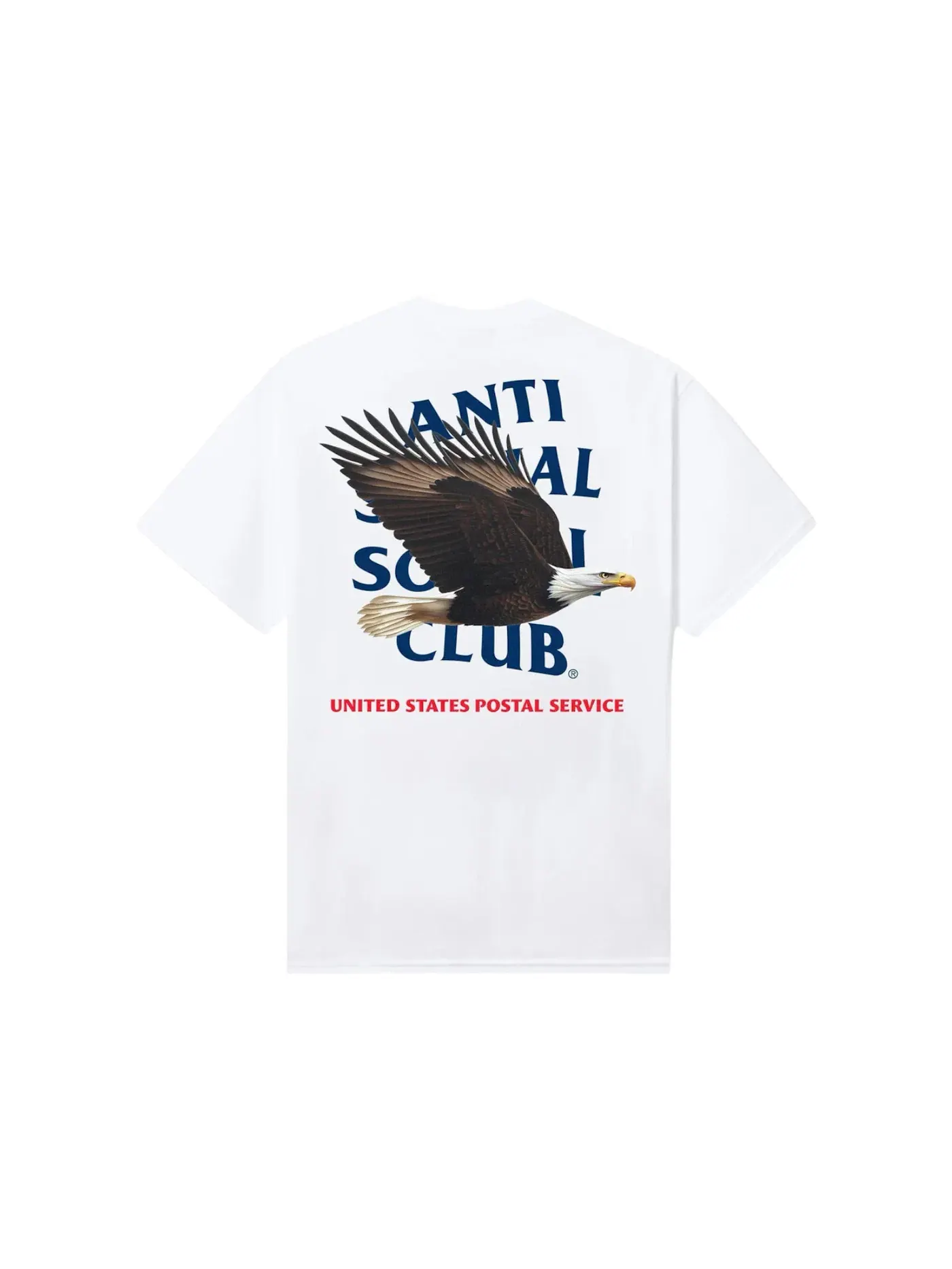 Мужская футболка с принтом Anti Social Social Club x USPS Priority Tee — изображение 1 из 2, белый