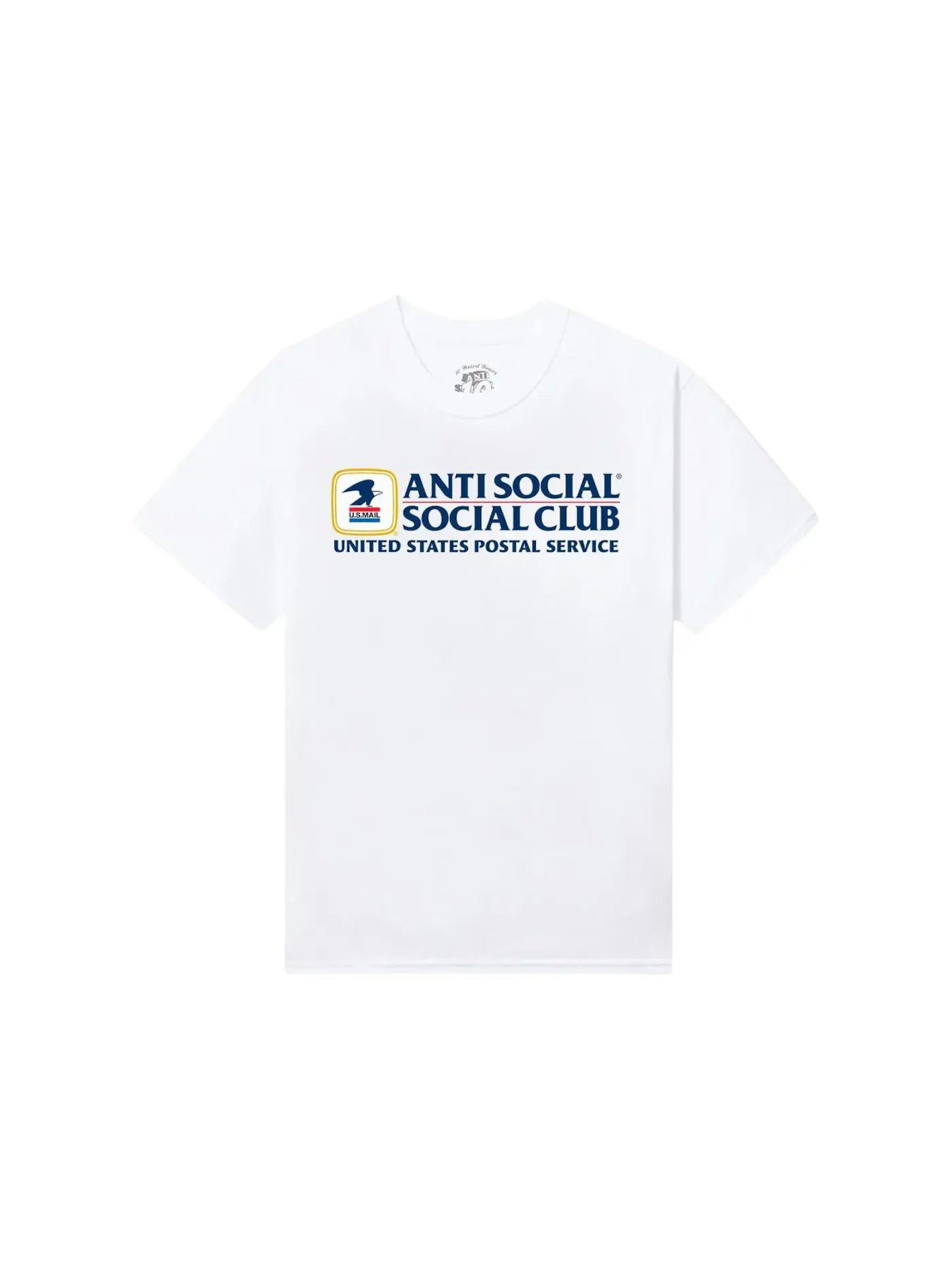 Мужская футболка с принтом Anti Social Social Club x USPS Priority Tee — изображение 2 из 2, белый