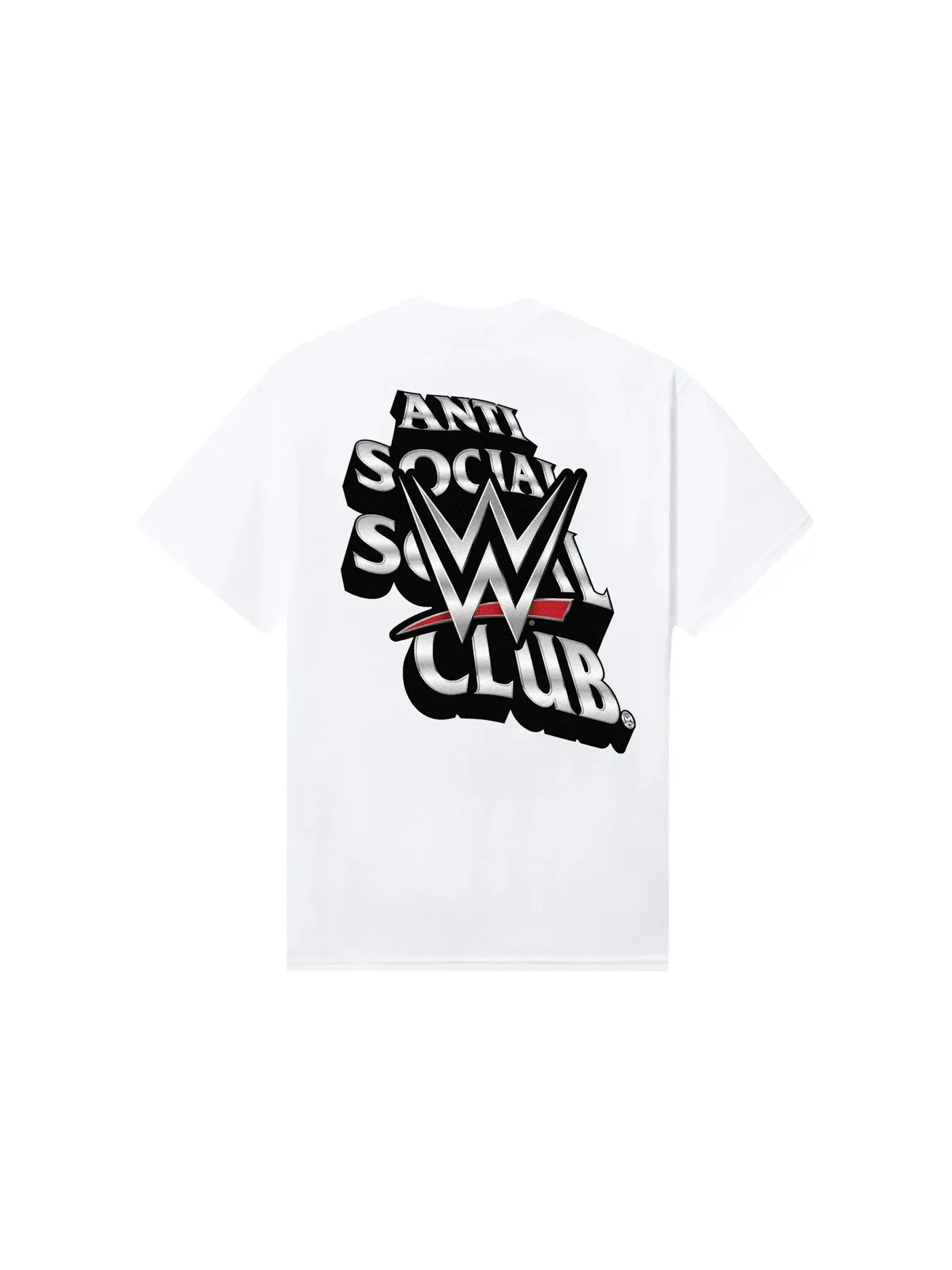 Мужская футболка с принтом Anti Social Social Club x WWE Wrestlemania Tee — изображение 1 из 2, белый