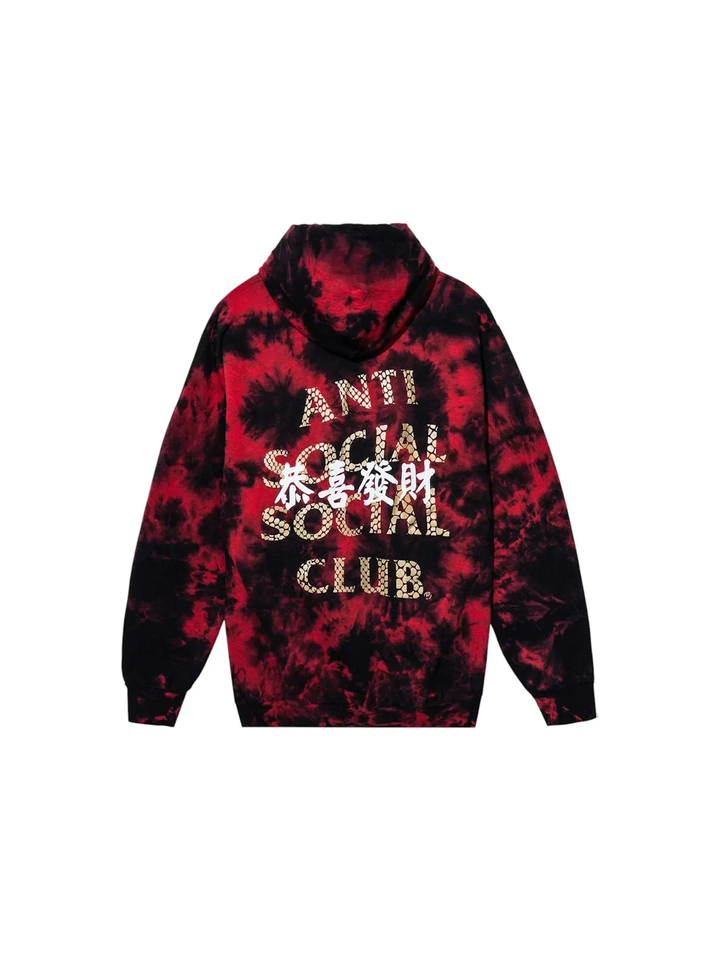 Мужской худи с принтом Anti Social Social Club Year Of The Snake Calm Hoodie — изображение 1 из 2, красный