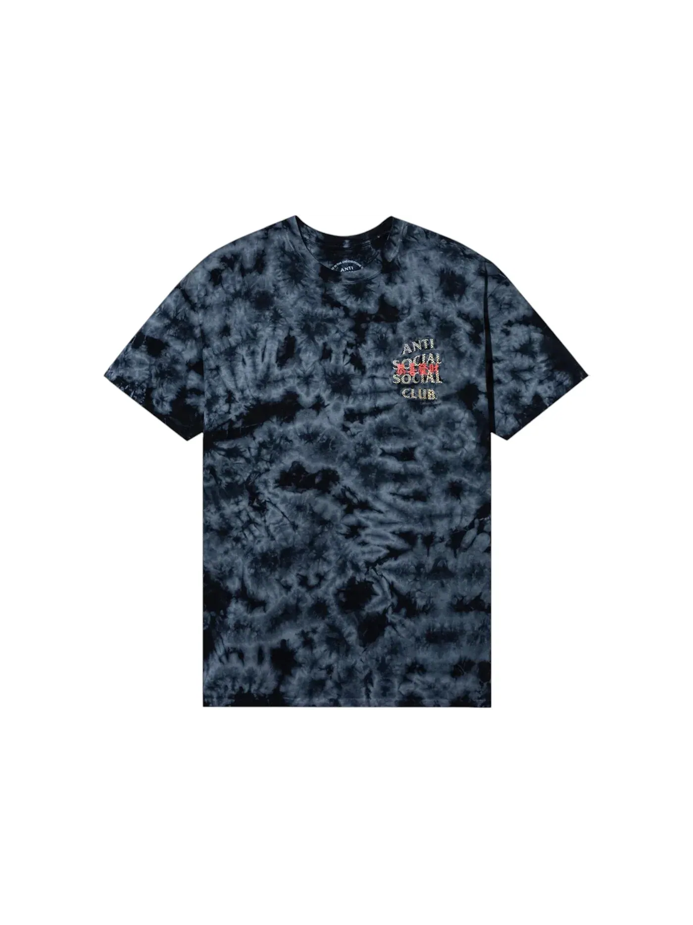 Мужская футболка с принтом Anti Social Social Club Tee — изображение 2 из 2, черный