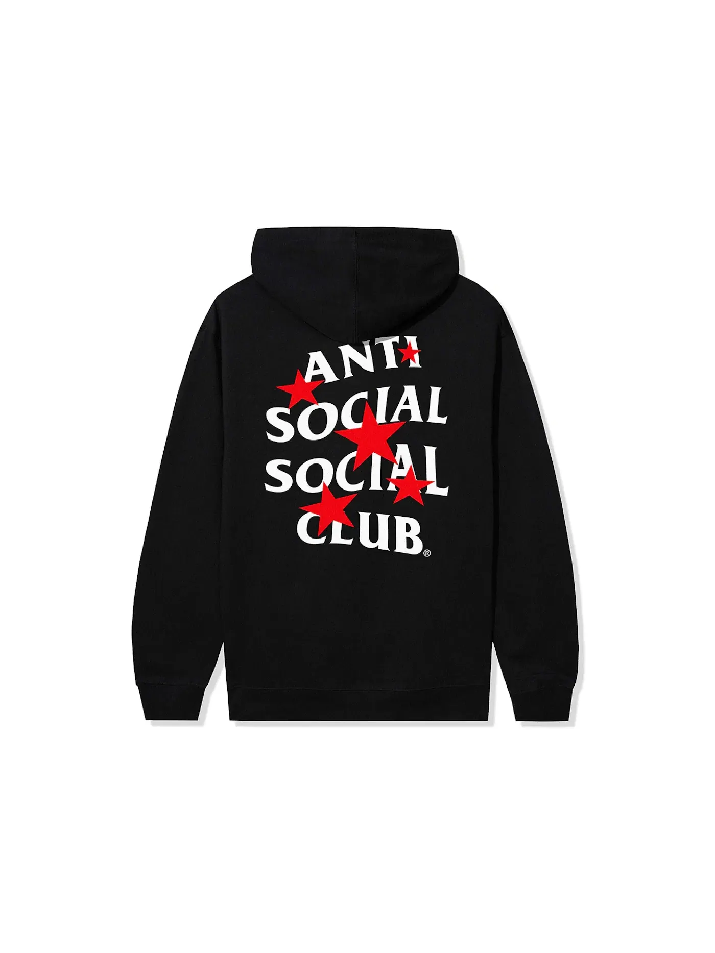 Мужской худи с принтом Anti Social Social Club — изображение 2 из 2, черный