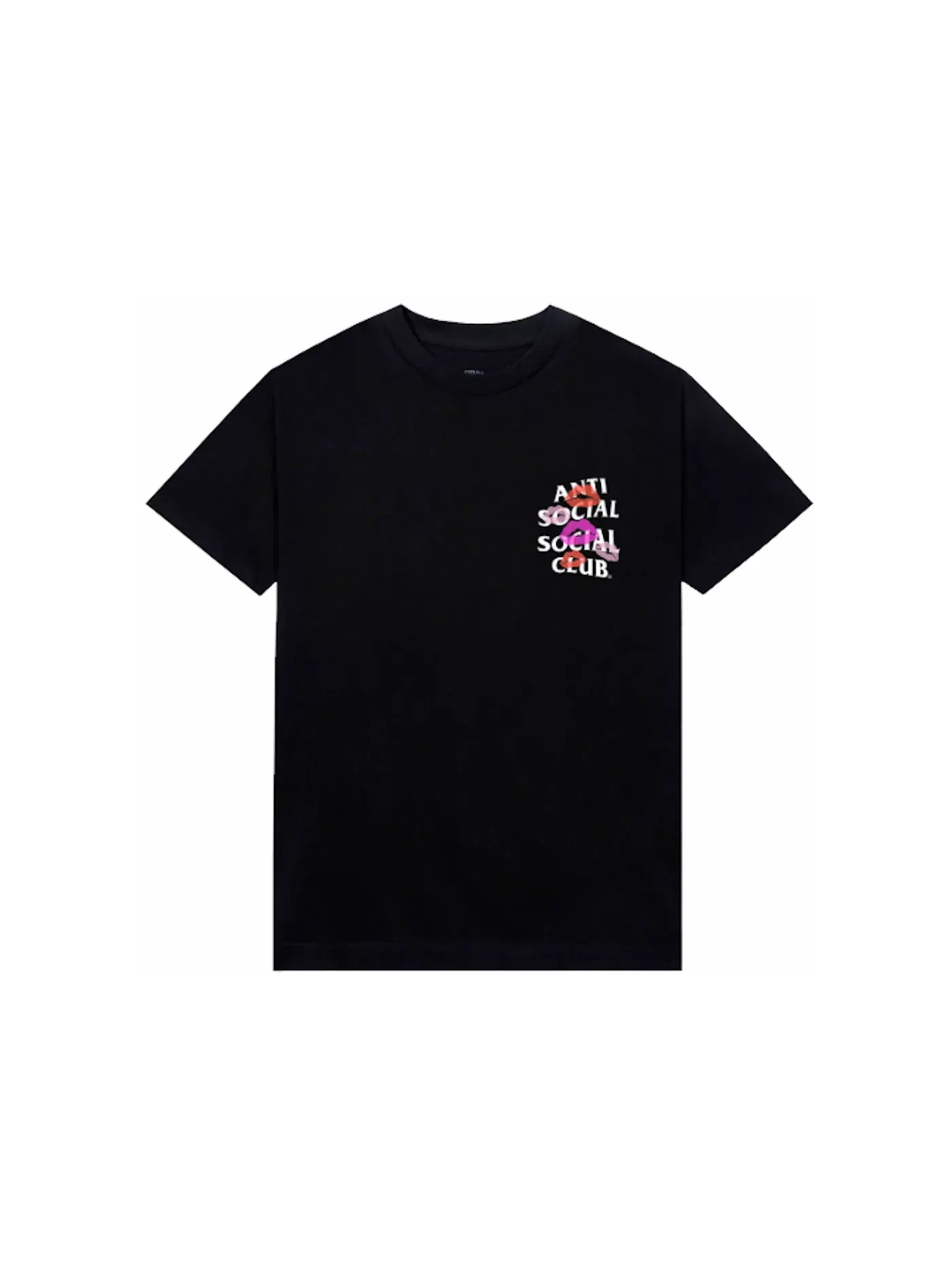 Мужская футболка с принтом Anti Social Social Club Tee — изображение 2 из 2, черный