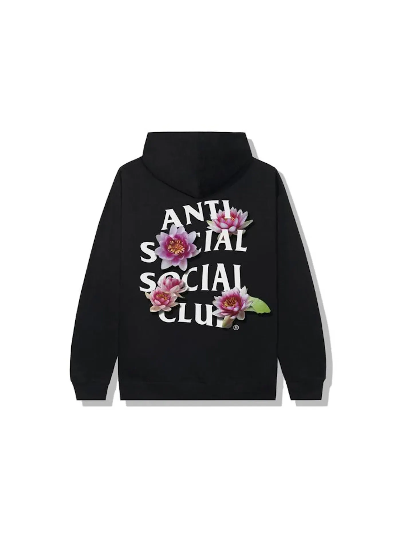Мужской худи с принтом Zen Out Anti Social Social Club — изображение 1 из 2, черный