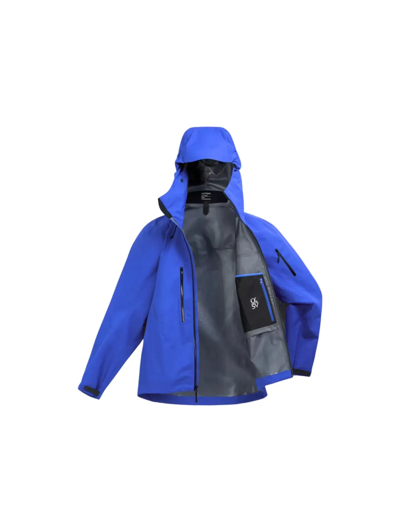 Мужская куртка с принтом Arc'teryx Alpha SV Jacket — изображение 2 из 2, черный