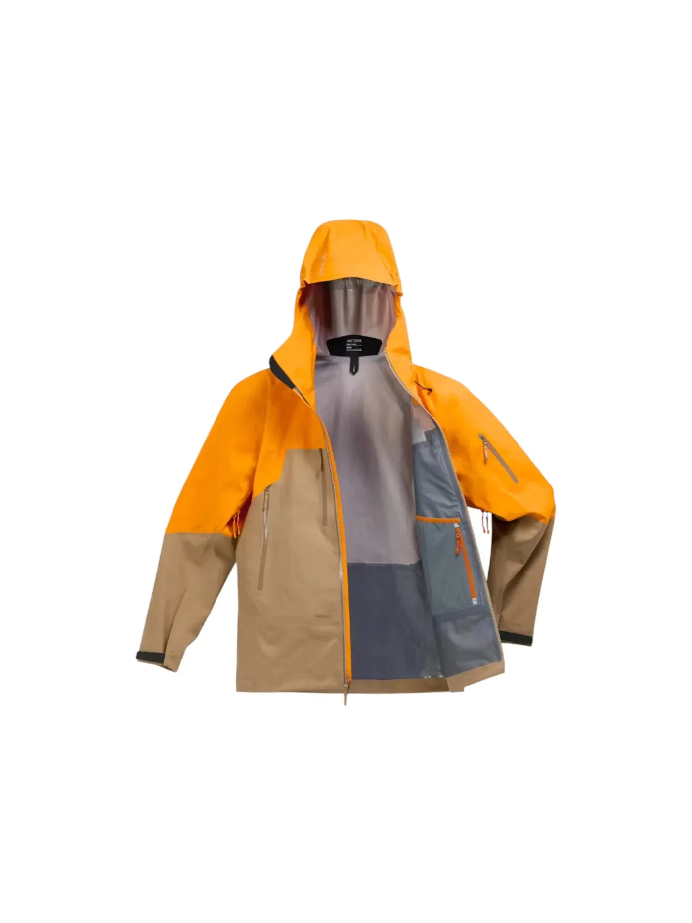 Мужская куртка с мембраной Gore-Tex Arc'teryx Rush Jacket, Blaze/Canvas — изображение 2 из 3
