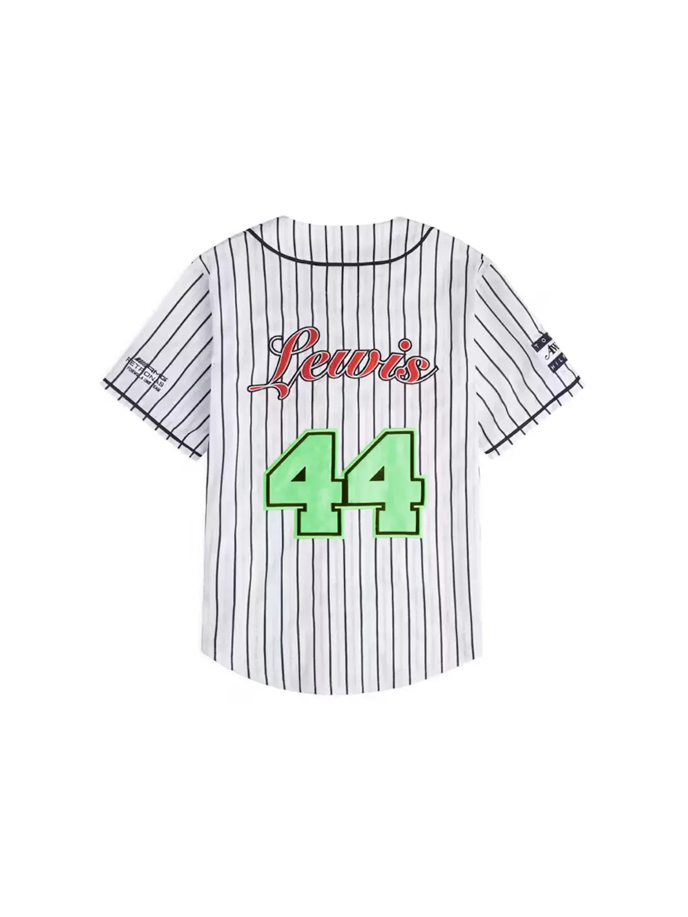 Женская бейсбольная футболка Awake x Tommy x Mercedes-AMG F1 Lewis Jersey — изображение 2 из 2, белый