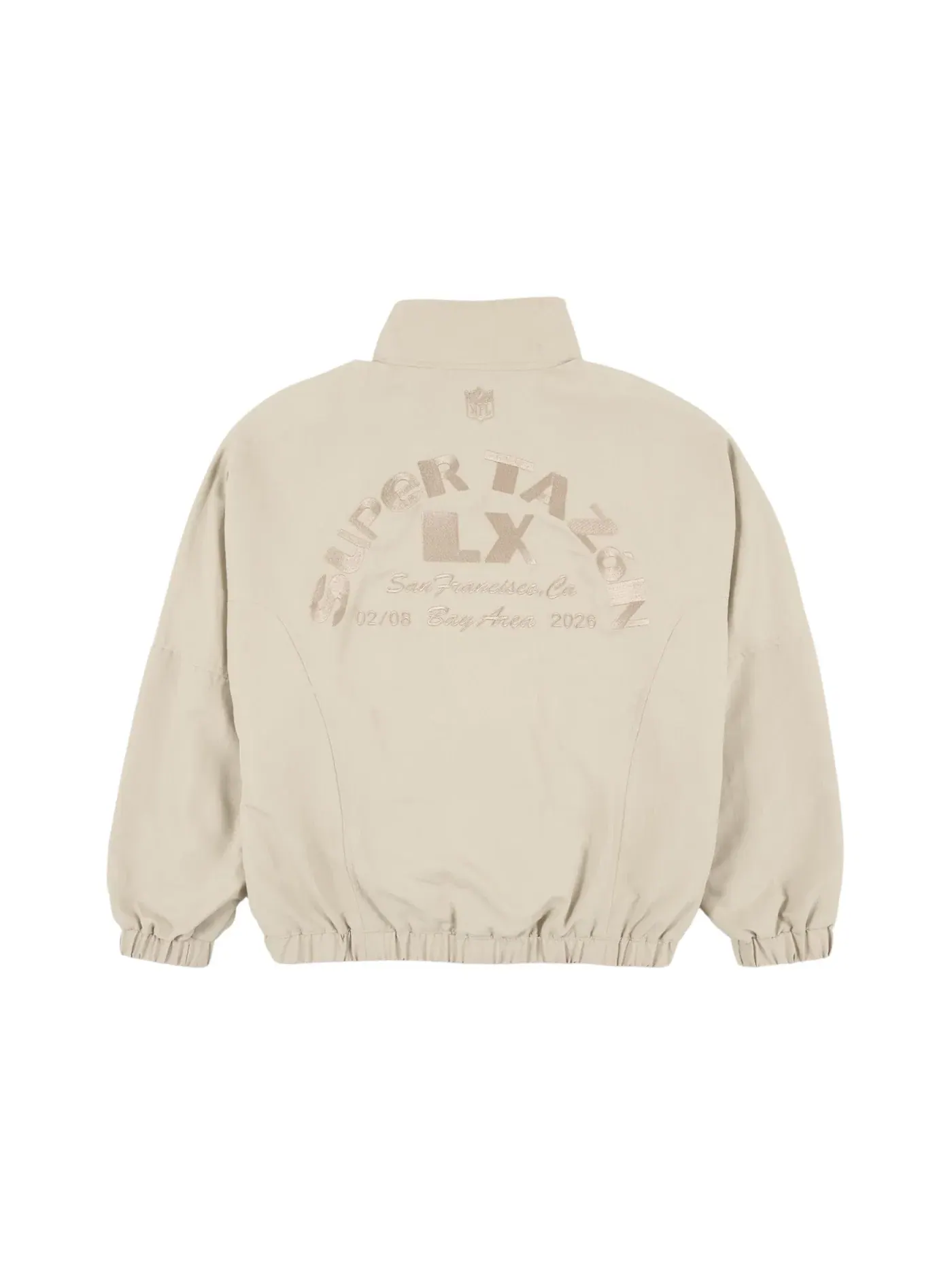 Мужская куртка-бомбер с принтом Bad Bunny x Super Tazon NFL Full-Zip Track Jacket Bad Bunny — изображение 2 из 2, белый