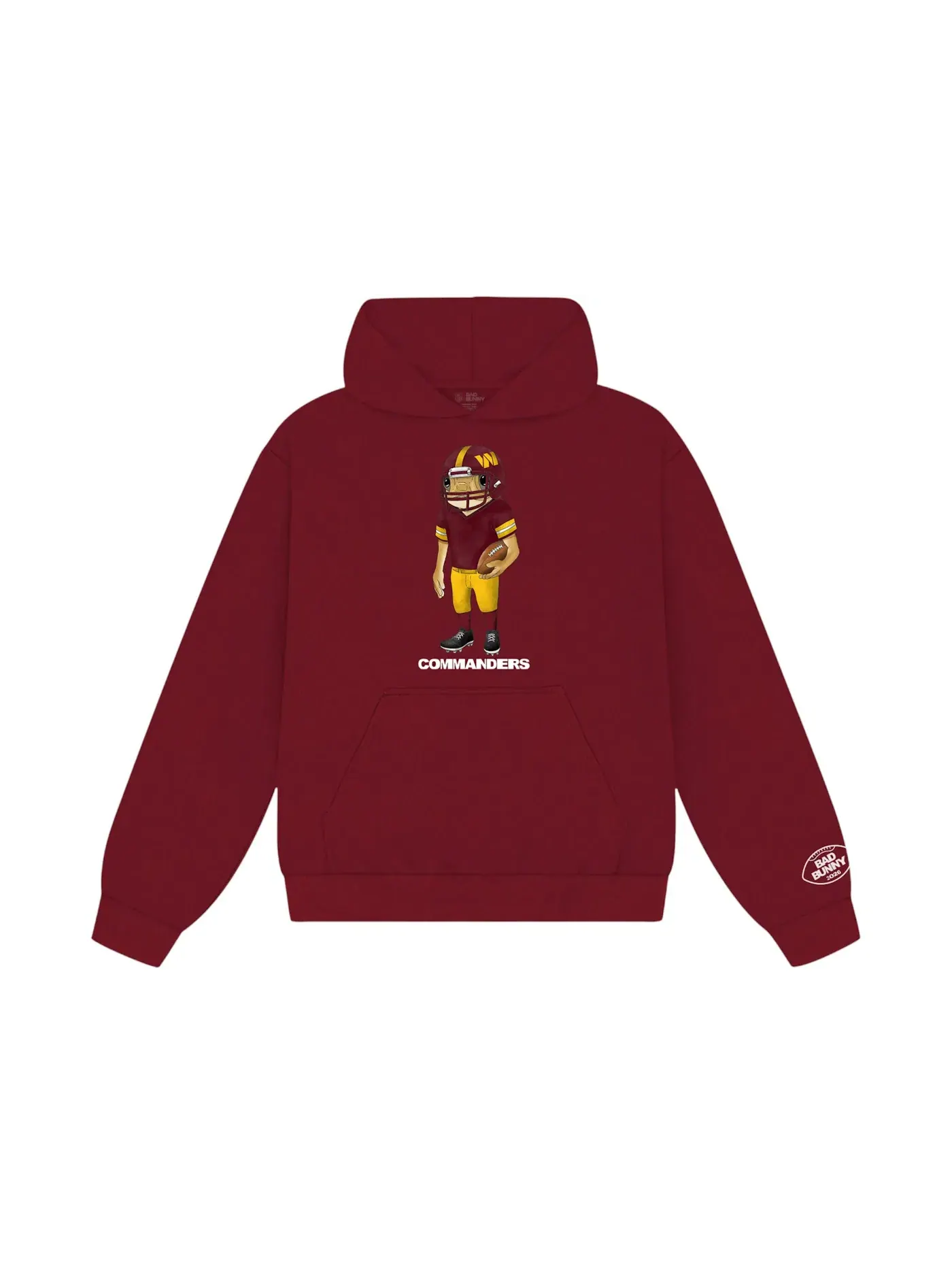 Мужская худи с принтом Bad Bunny x Washington Commanders Concho Hoodie Bad Bunny — изображение 1 из 2, мульти