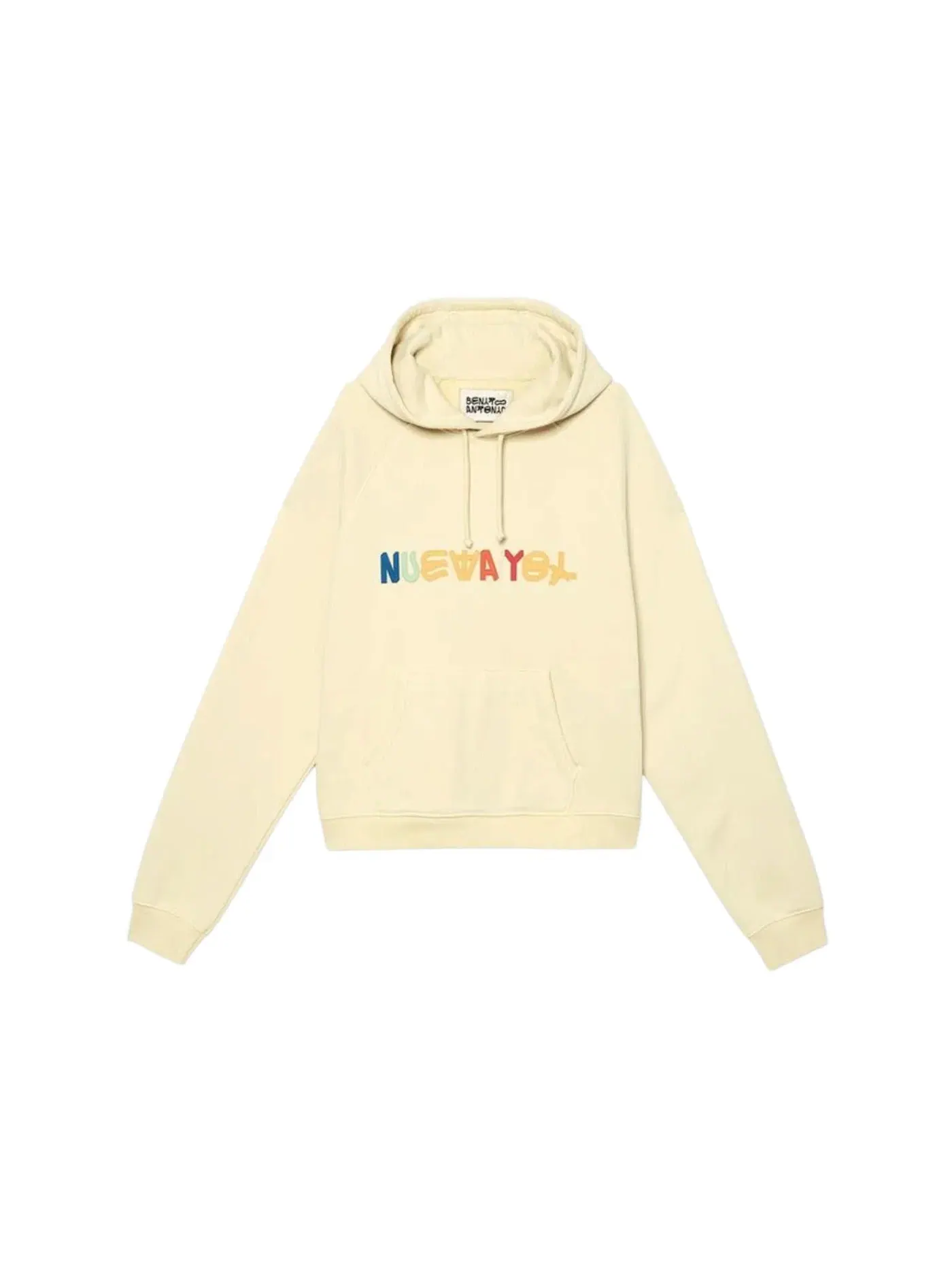 Мужская худи с принтом Bad Bunny Hoodie — изображение 1 из 1, ванильный