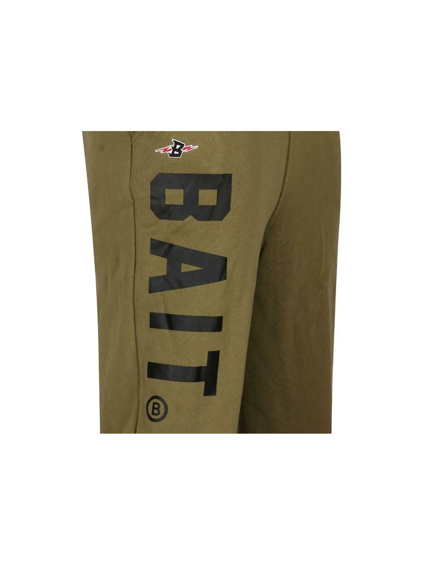 Мужские спортивные штаны с принтом Sweatpants BAIT — изображение 2 из 2, оливковый