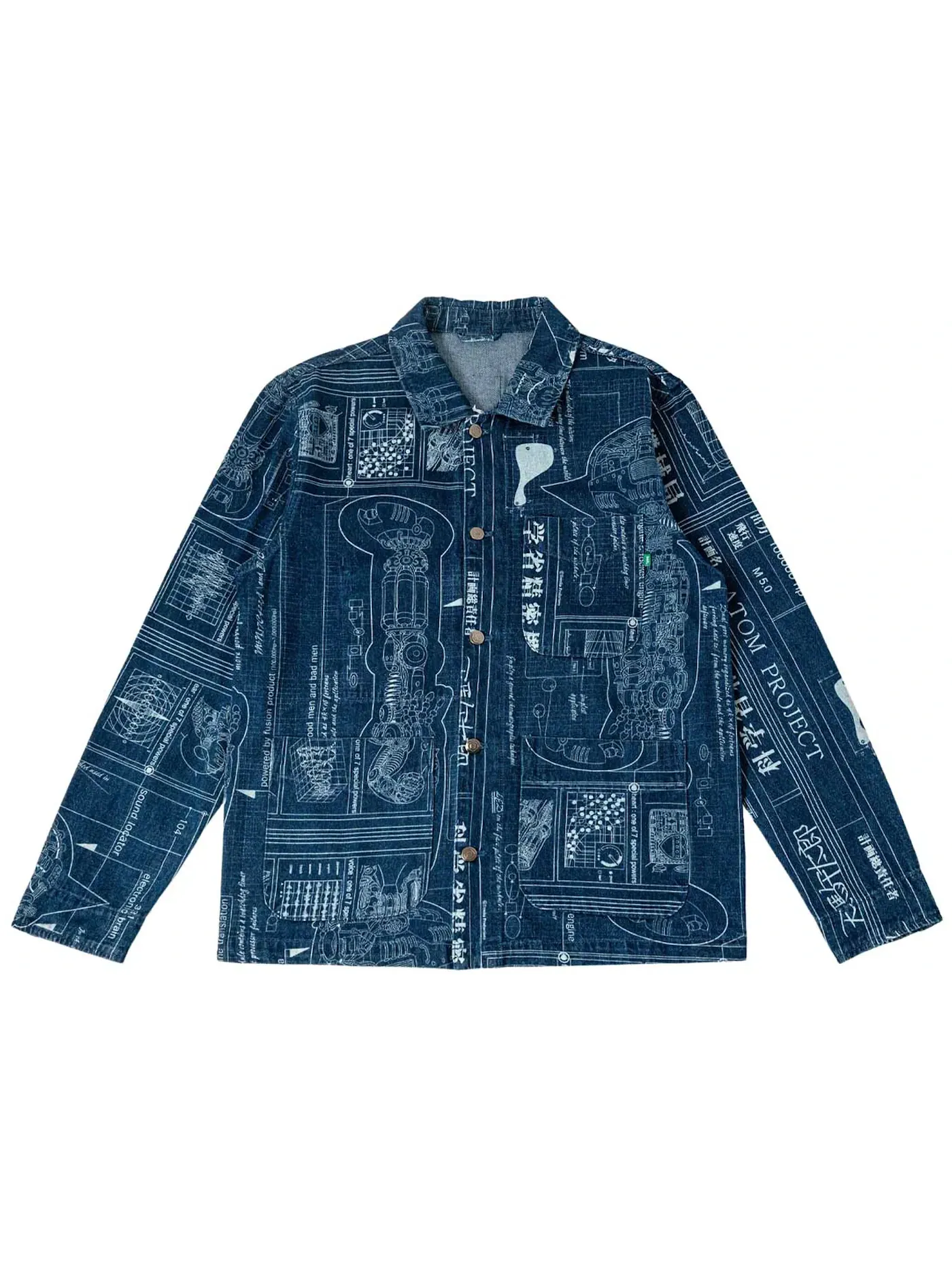 Мужская джинсовая куртка BAIT x Astro Boy Denim Jacket — изображение 1 из 1, синий