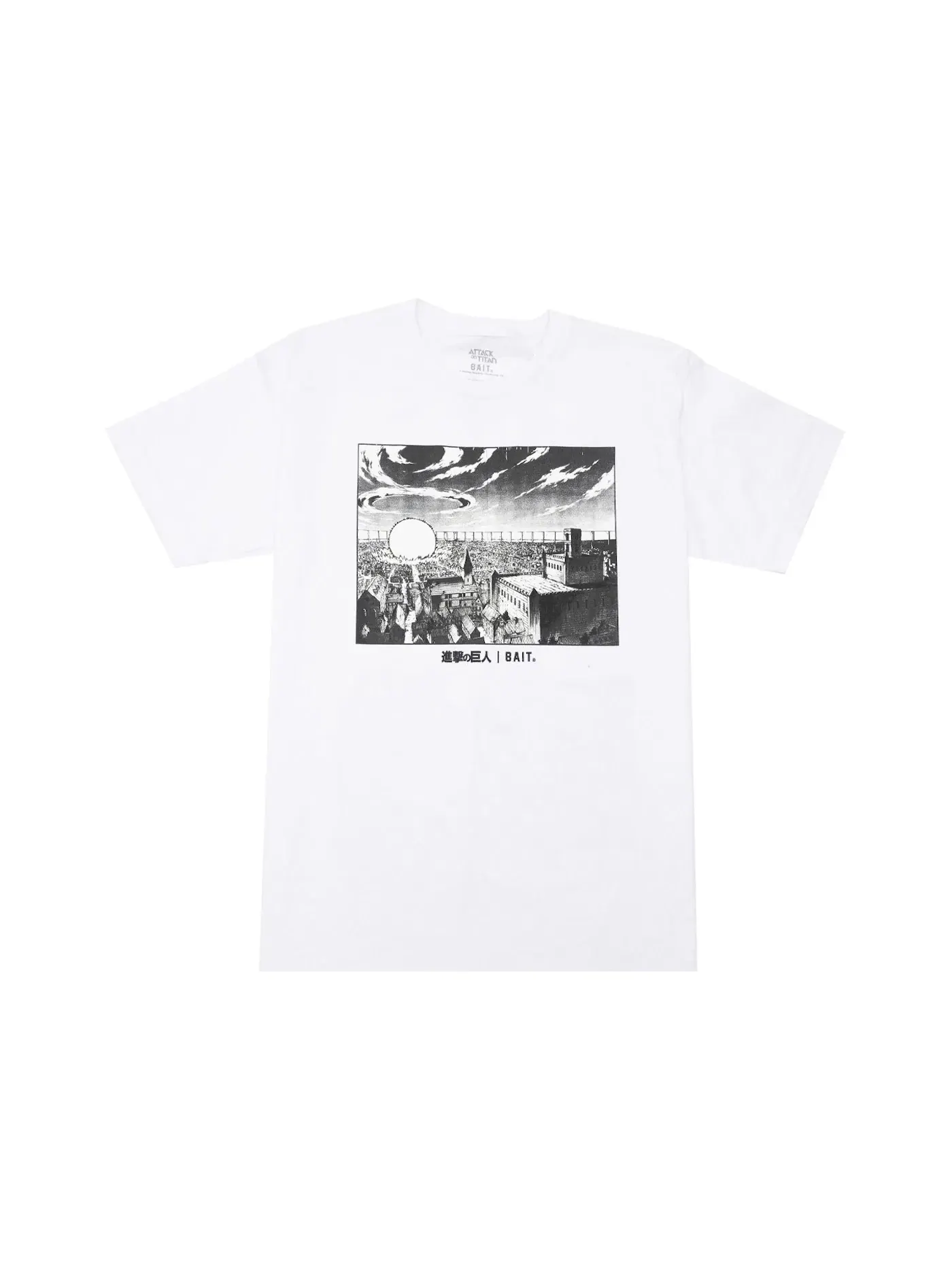 Мужская футболка с принтом BAIT x Attack On Titan Transformation Tee — изображение 1 из 2, белый