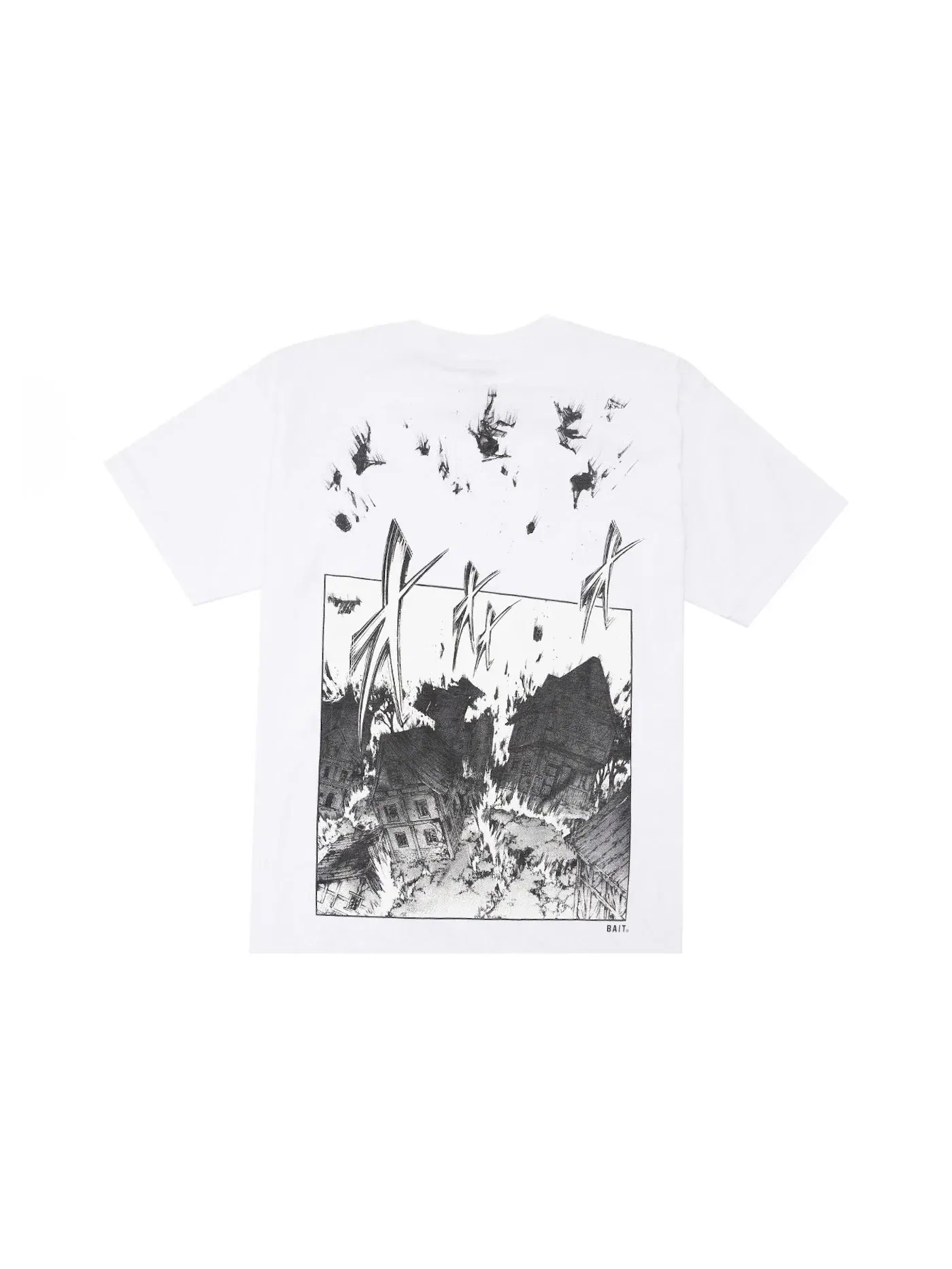 Мужская футболка с принтом BAIT x Attack On Titan Transformation Tee — изображение 2 из 2, белый