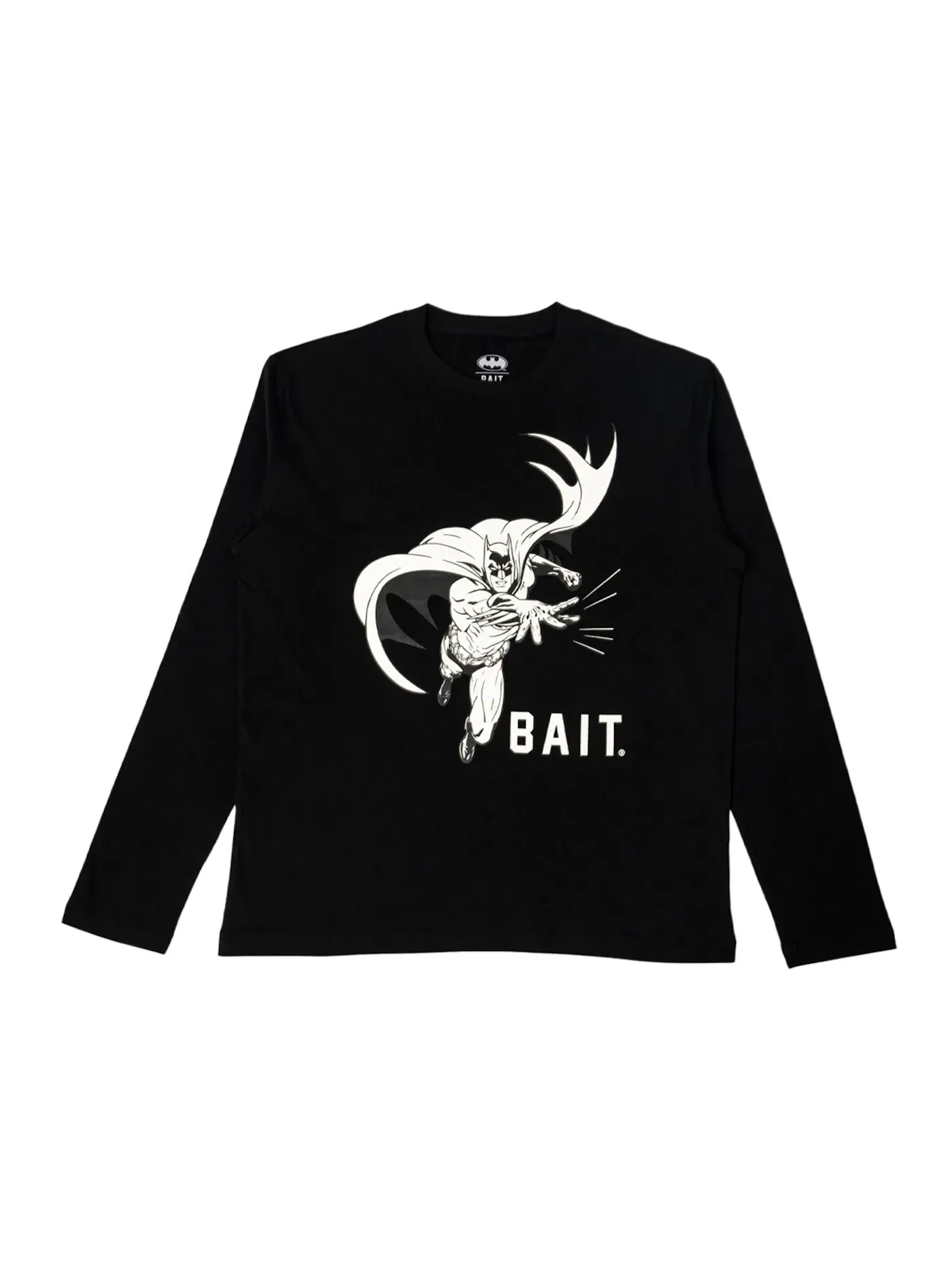 Мужская футболка с длинным рукавом с принтом BAIT x Batman Batarang Glow In The Dark