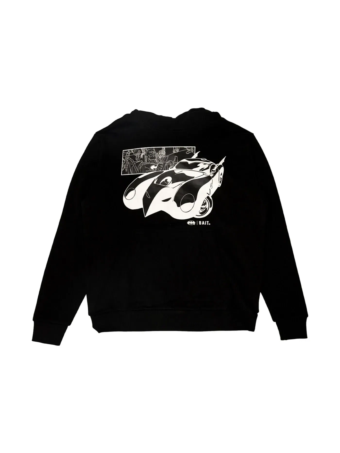 Мужская худи с принтом BAIT x Batman Batmobile Glow In The Dark — изображение 1 из 1, черный