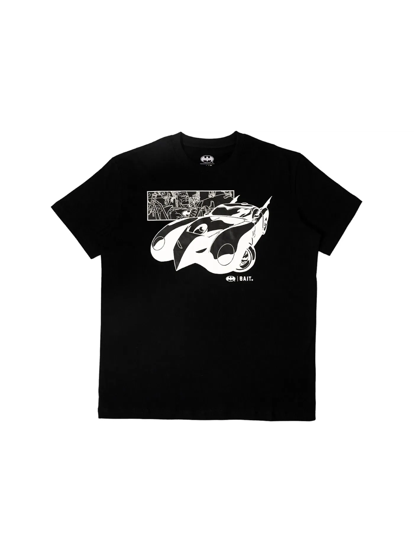 Мужская футболка с принтом BAIT x Batman Batmobile Glow In The Dark Tee — изображение 1 из 1, черный