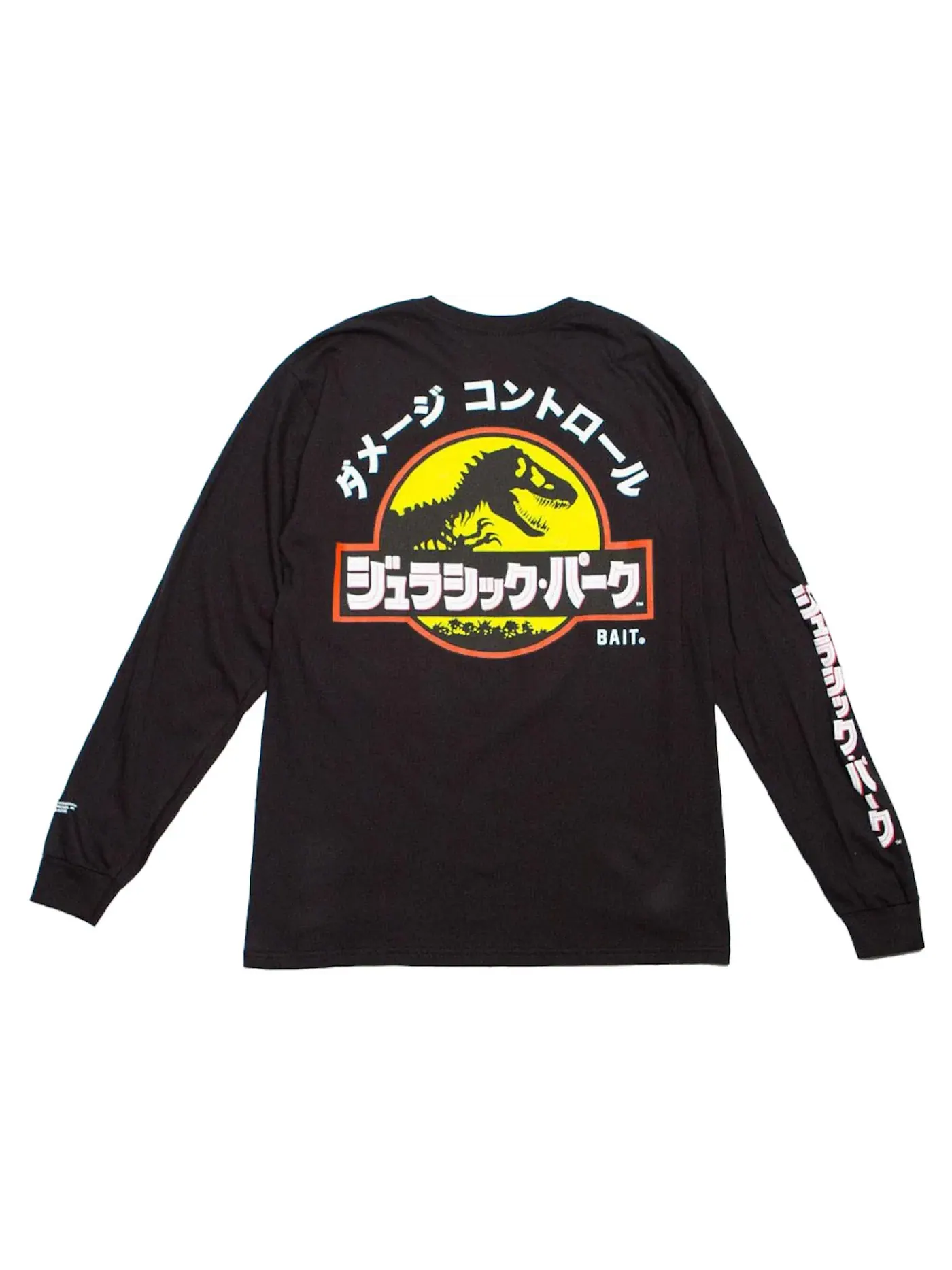 Мужская футболка с длинным рукавом с принтом BAIT x Jurassic Park Damage Control