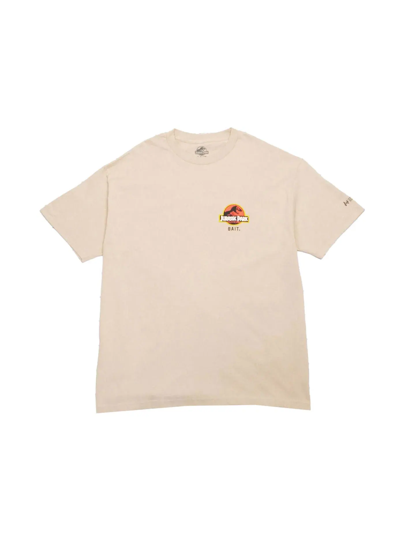 Мужская футболка с принтом BAIT x Jurassic Park Raptor Trainer Tee — изображение 2 из 2, бежевый