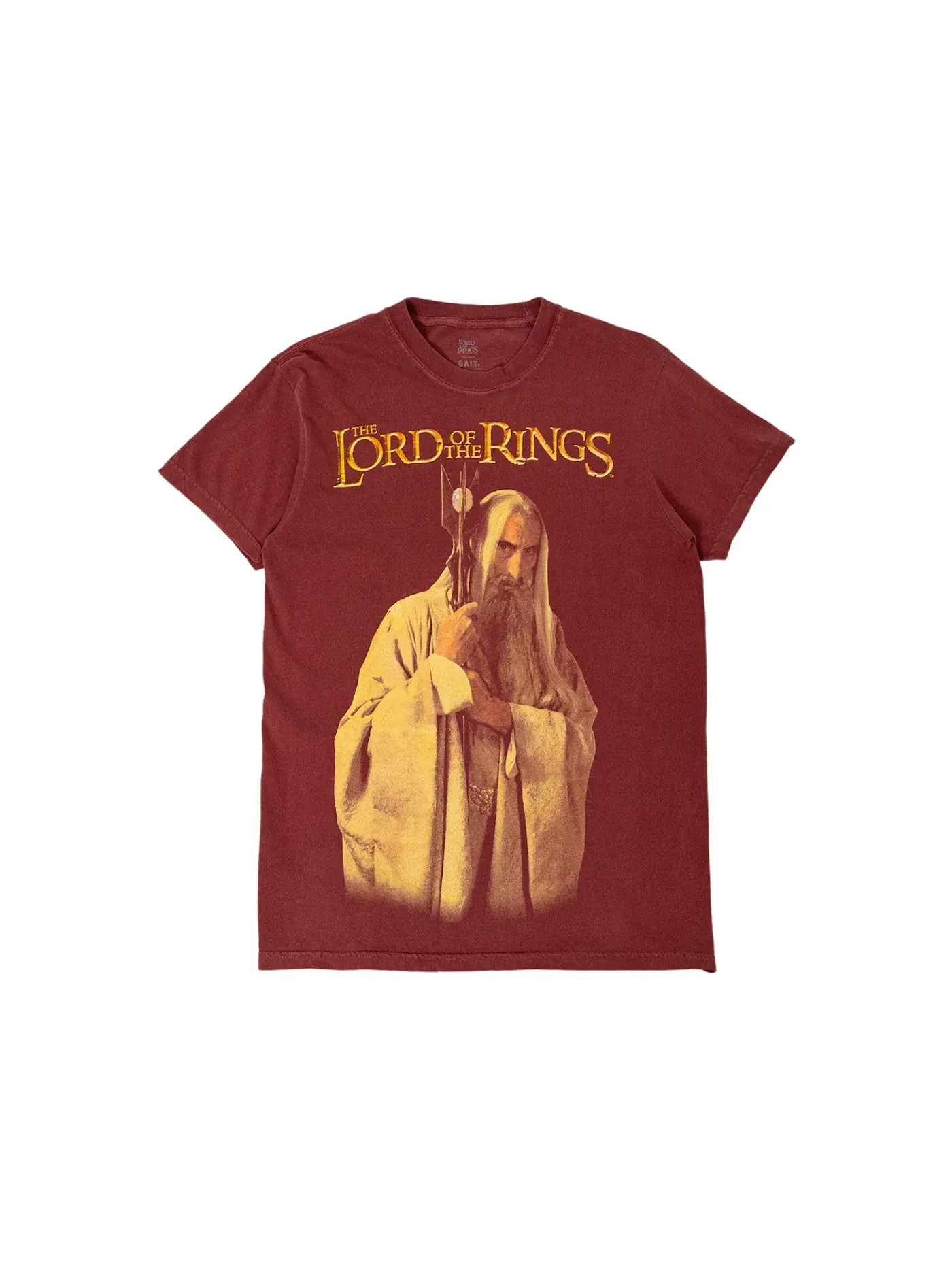 Мужская футболка с принтом Lord Of The Rings Saruman BAIT — изображение 1 из 1, бордовый