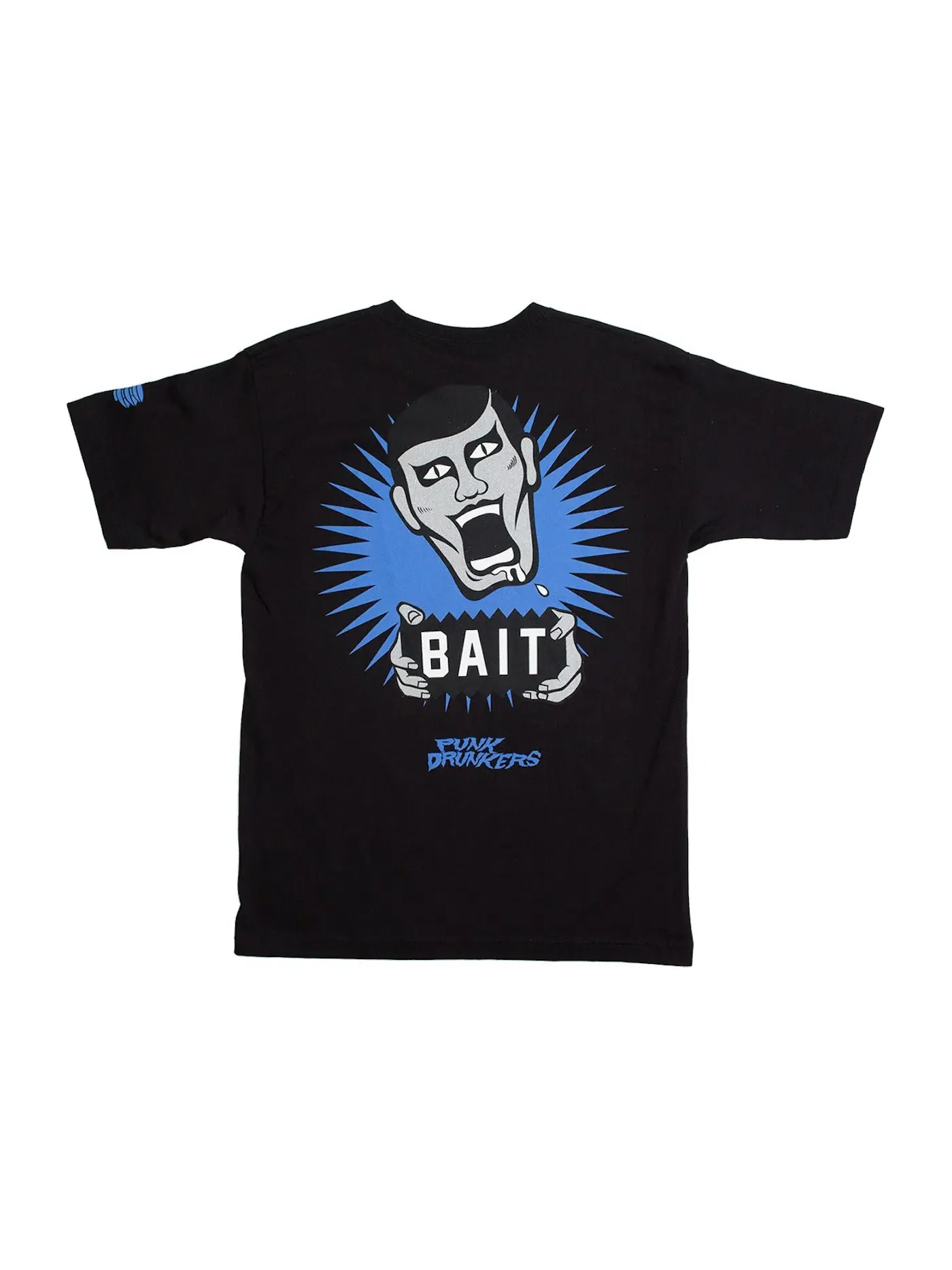 Мужская футболка с принтом BAIT x Punk Drunkers Tee — изображение 1 из 1, черный