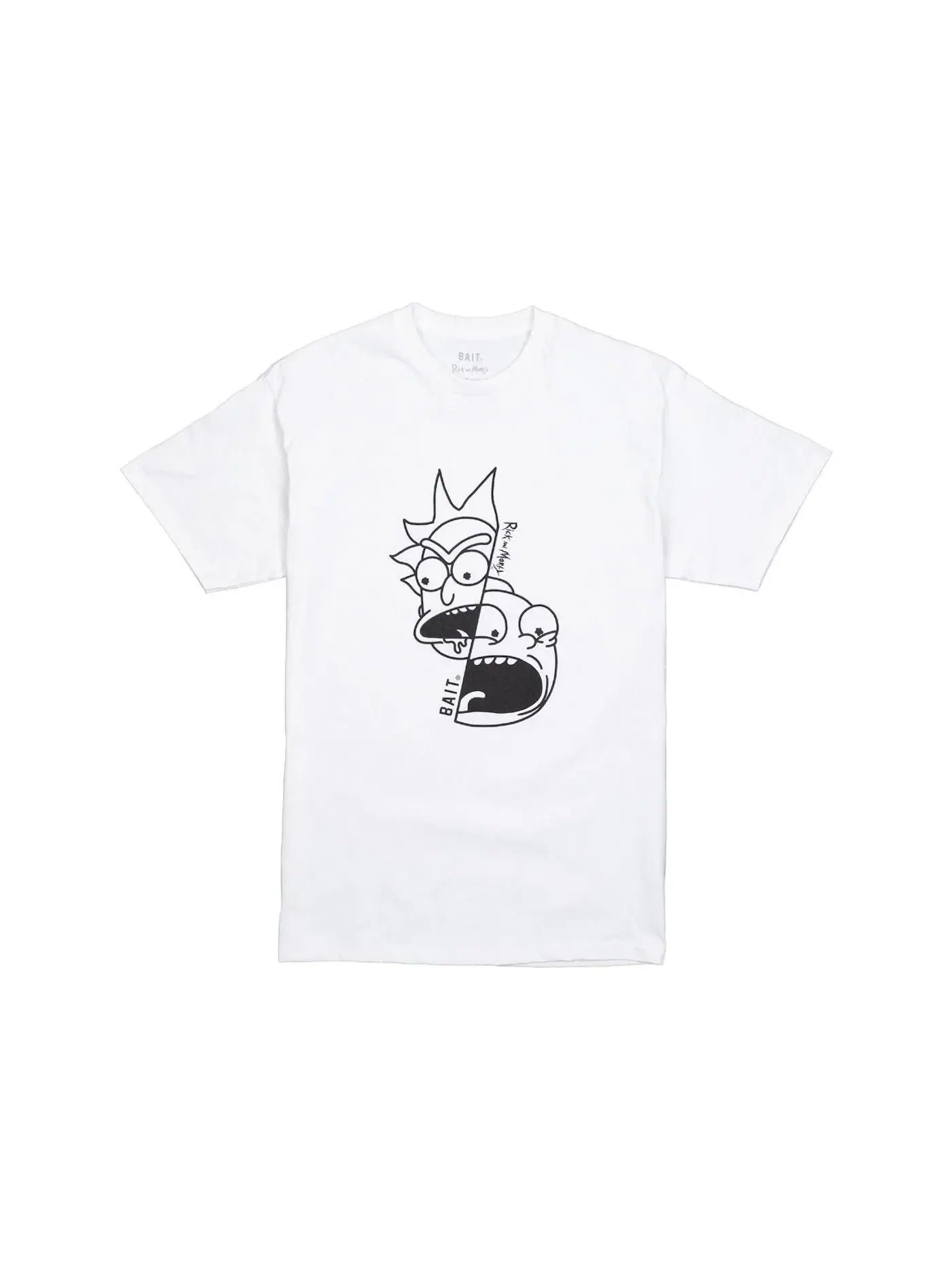Мужская футболка с принтом BAIT x Rick and Morty Split Tee