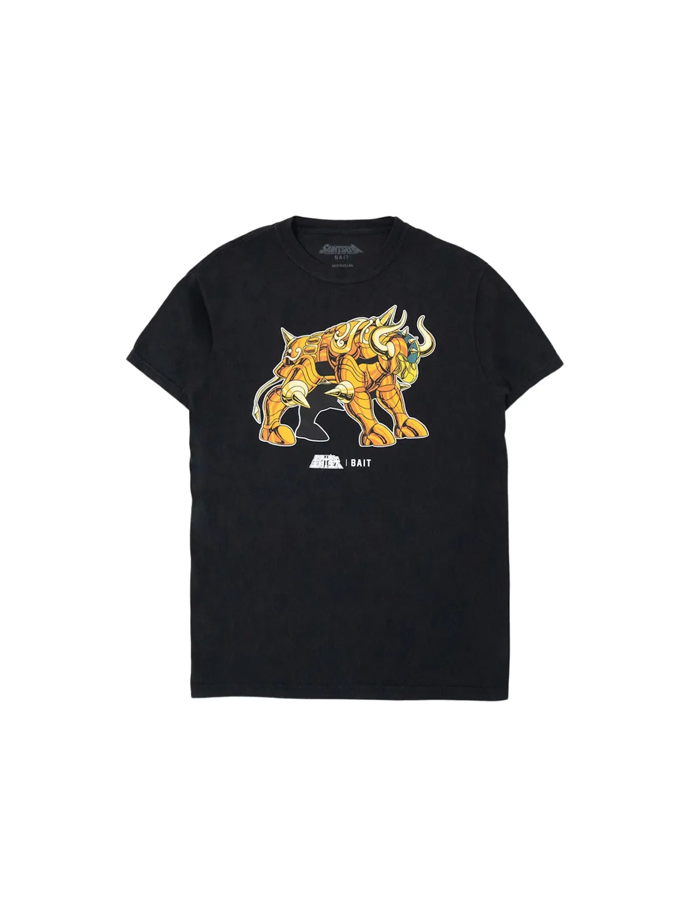 Мужская футболка с принтом BAIT x Saint Seiya Taurus Gold Foil Tee — изображение 1 из 1, черный