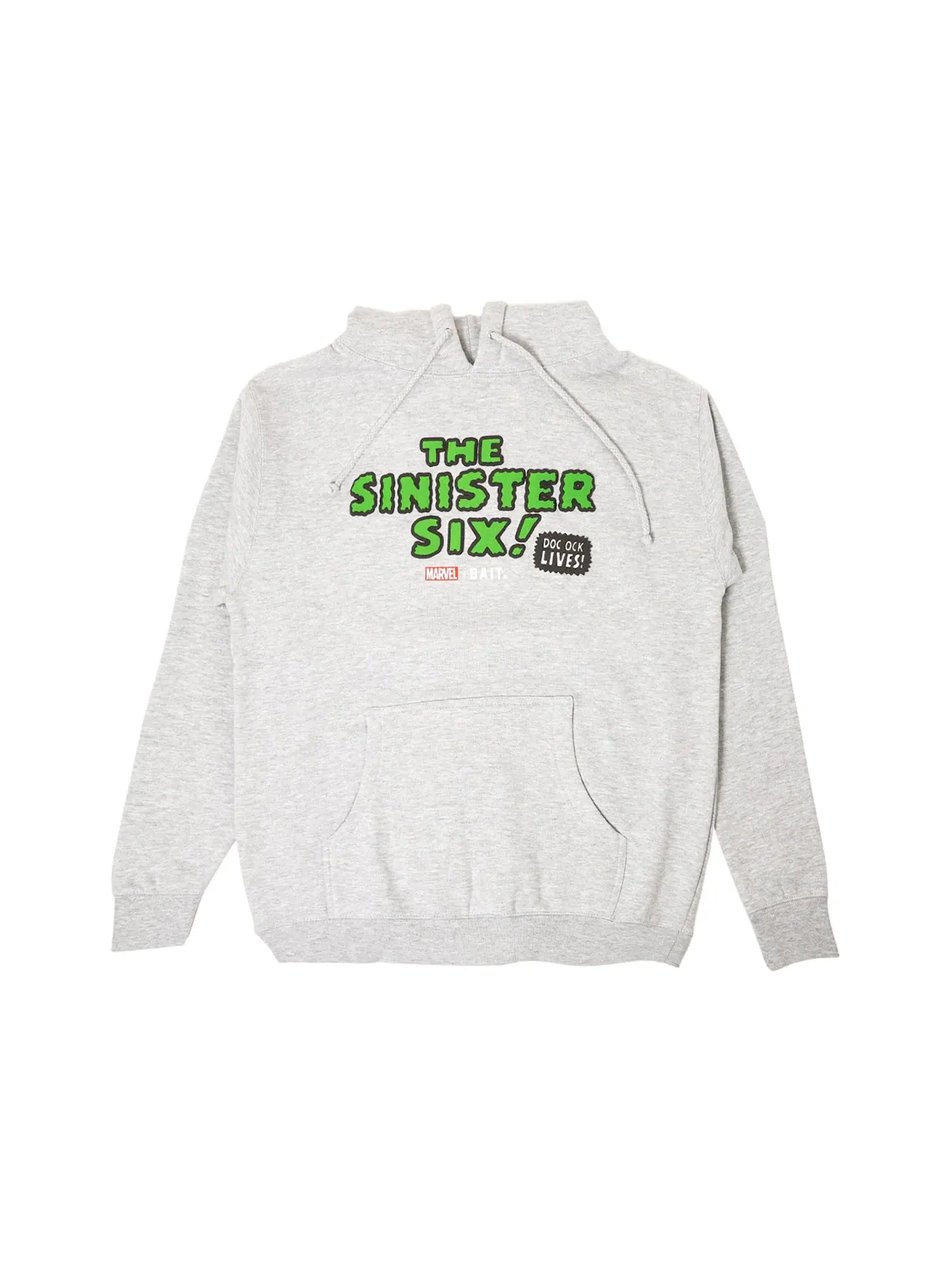 Мужской худи с принтом BAIT x The Sinister Six Logo Gray