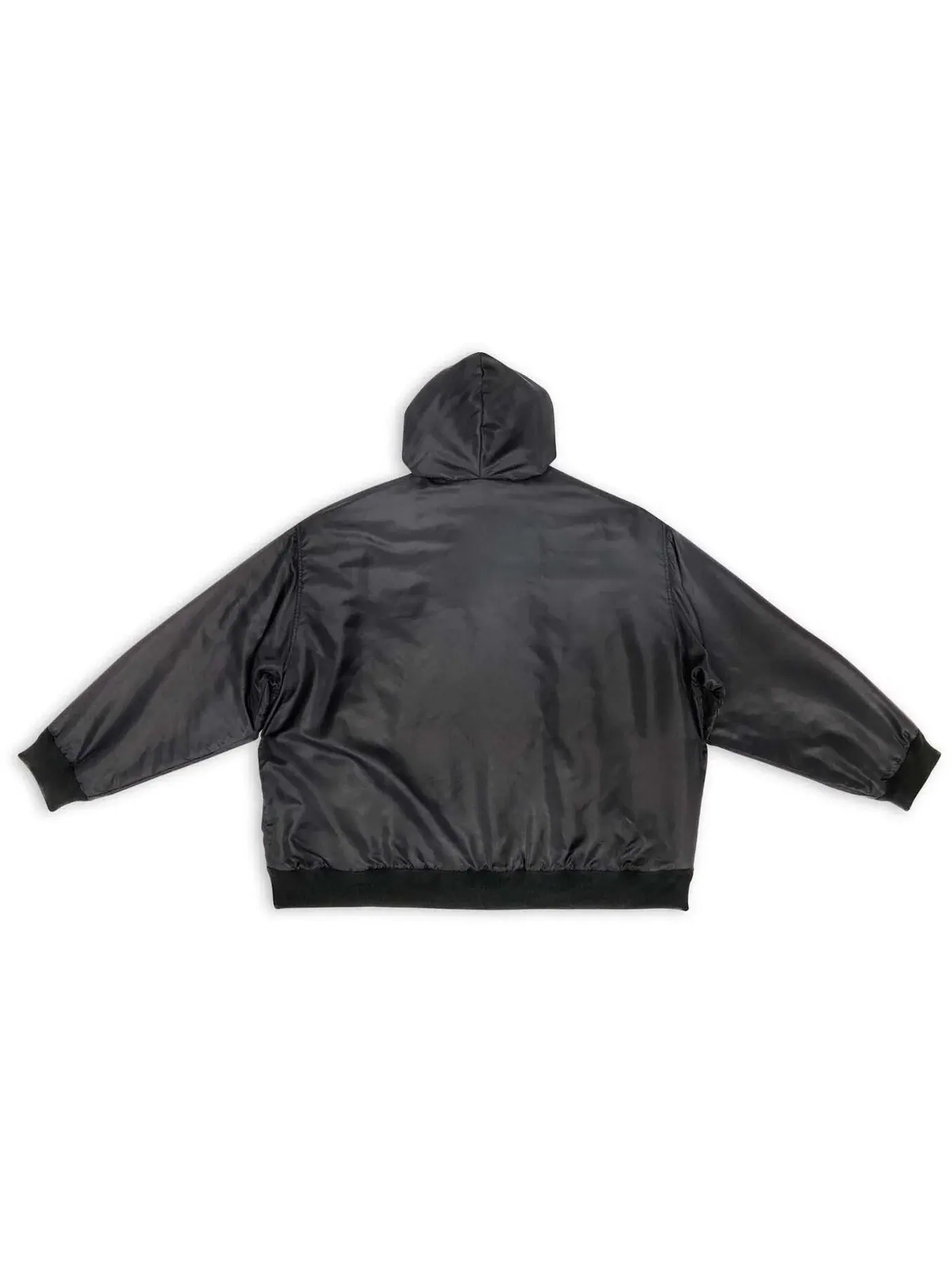 Мужская худи с длинным рукавом 3B Sports Icon Padded Zip-Up Hoodie Balenciaga — изображение 2 из 2, черный