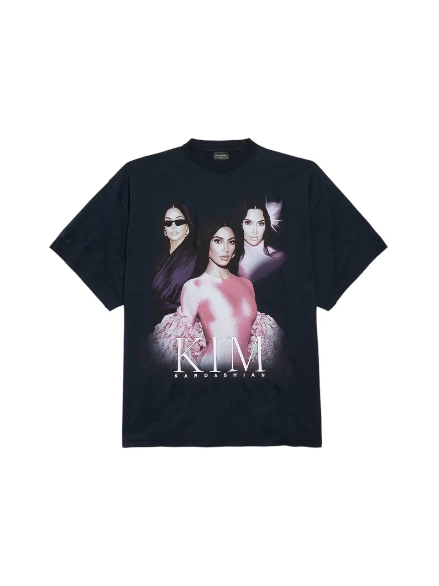 Женская футболка с принтом Oversized Balenciaga Ambassador Fanclub Series Kim K — изображение 1 из 2, черный