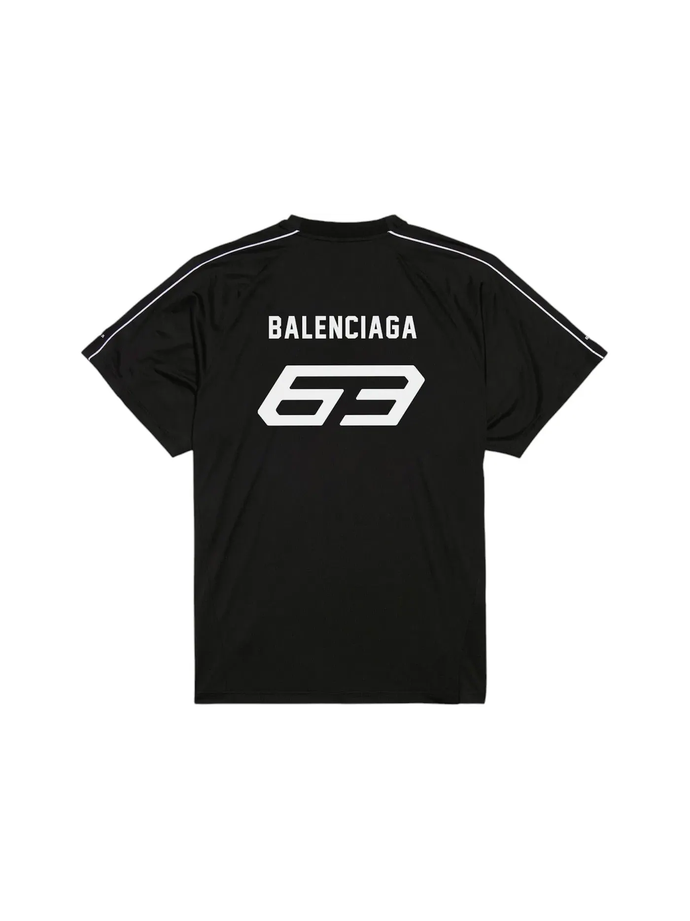 Мужская футболка оверсайз Automobil Lamborghini Balenciaga — изображение 2 из 2, черный