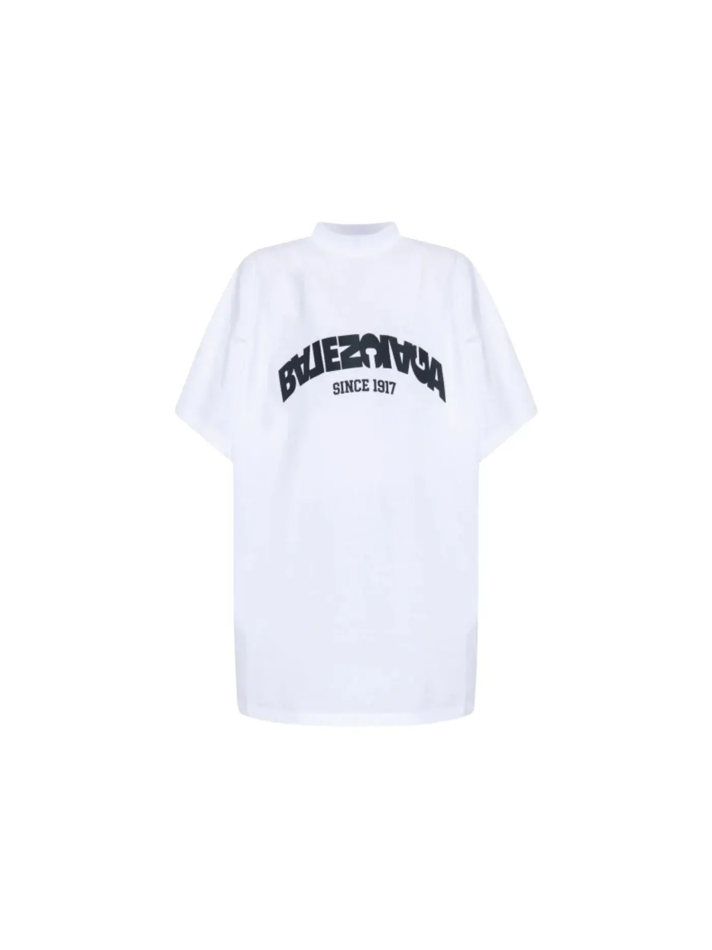 Мужская футболка с принтом Back Flip Tee Balenciaga — изображение 1 из 1, белый/черный
