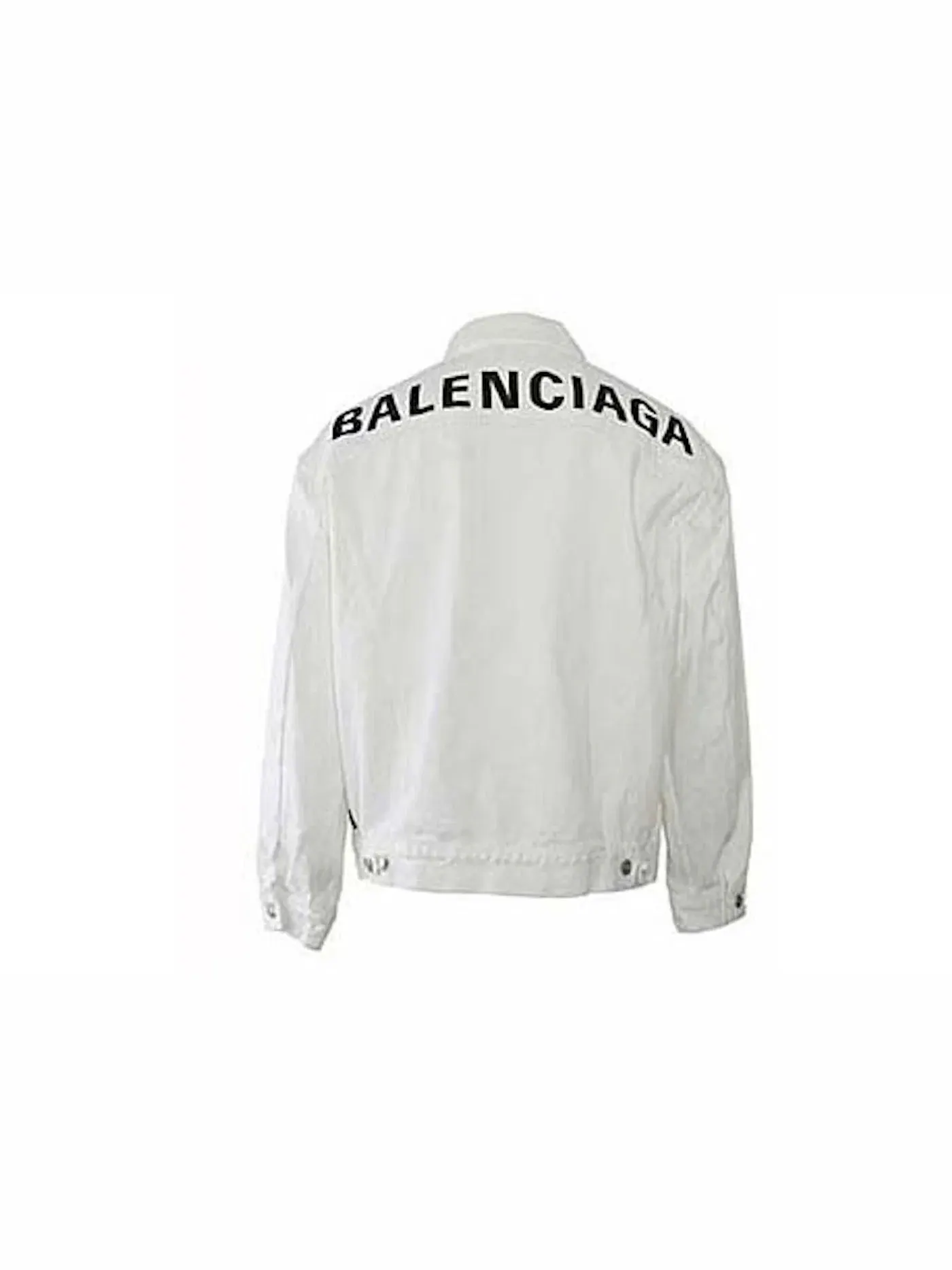 Мужская джинсовая куртка от Balenciaga — изображение 1 из 2, белый/черный