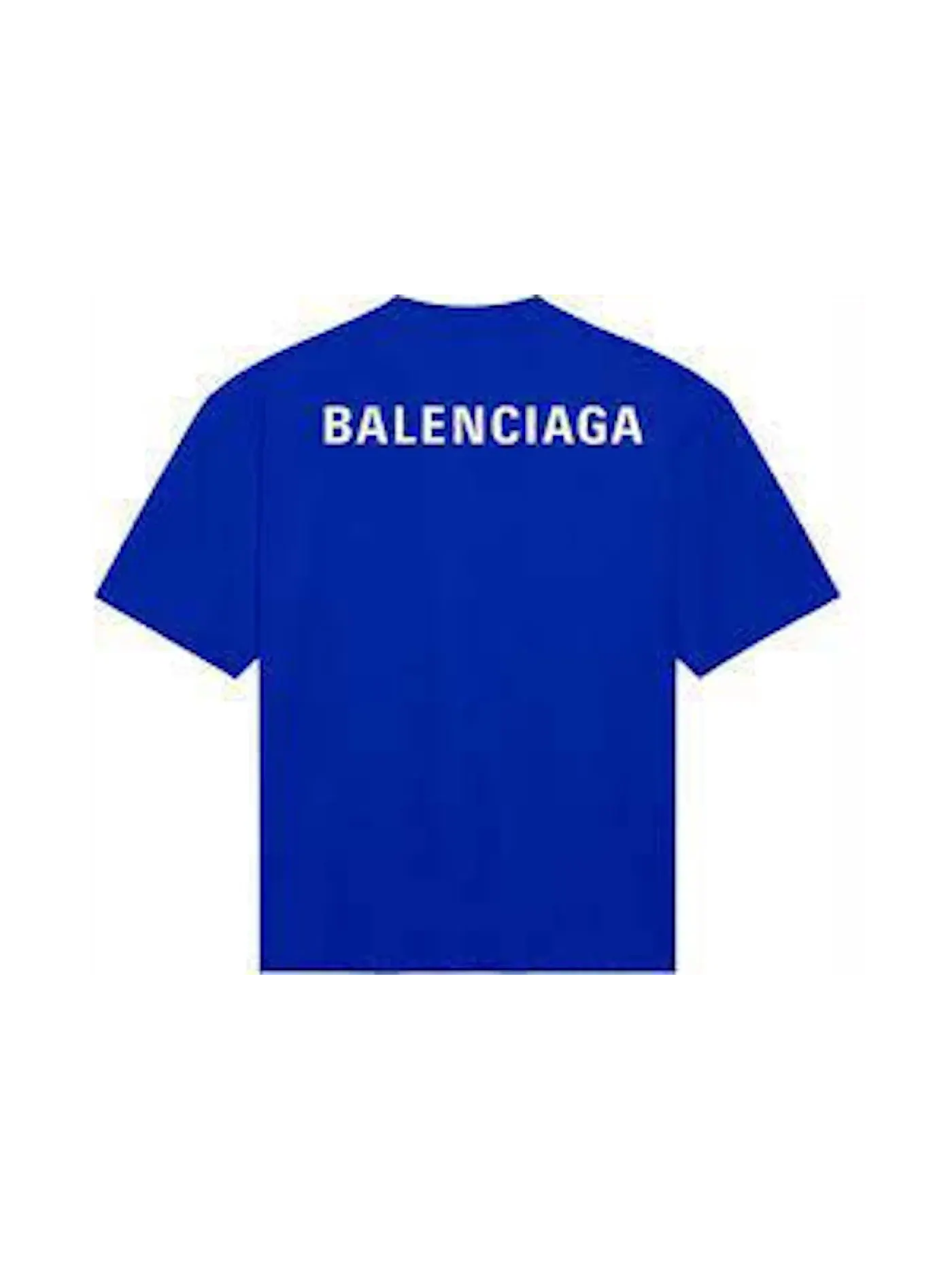 Мужская футболка с логотипом Balenciaga — изображение 2 из 2, синий/белый