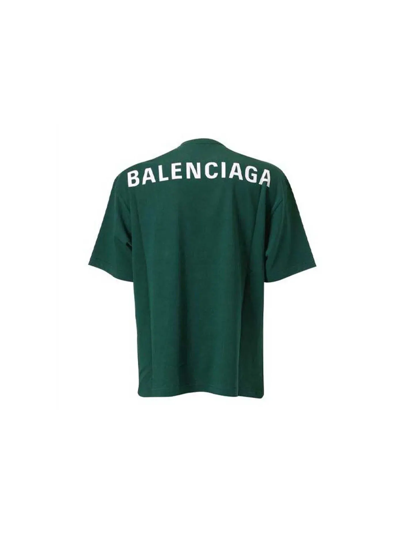 Мужская футболка с принтом Balenciaga T-shirt — изображение 2 из 2, зеленый/белый
