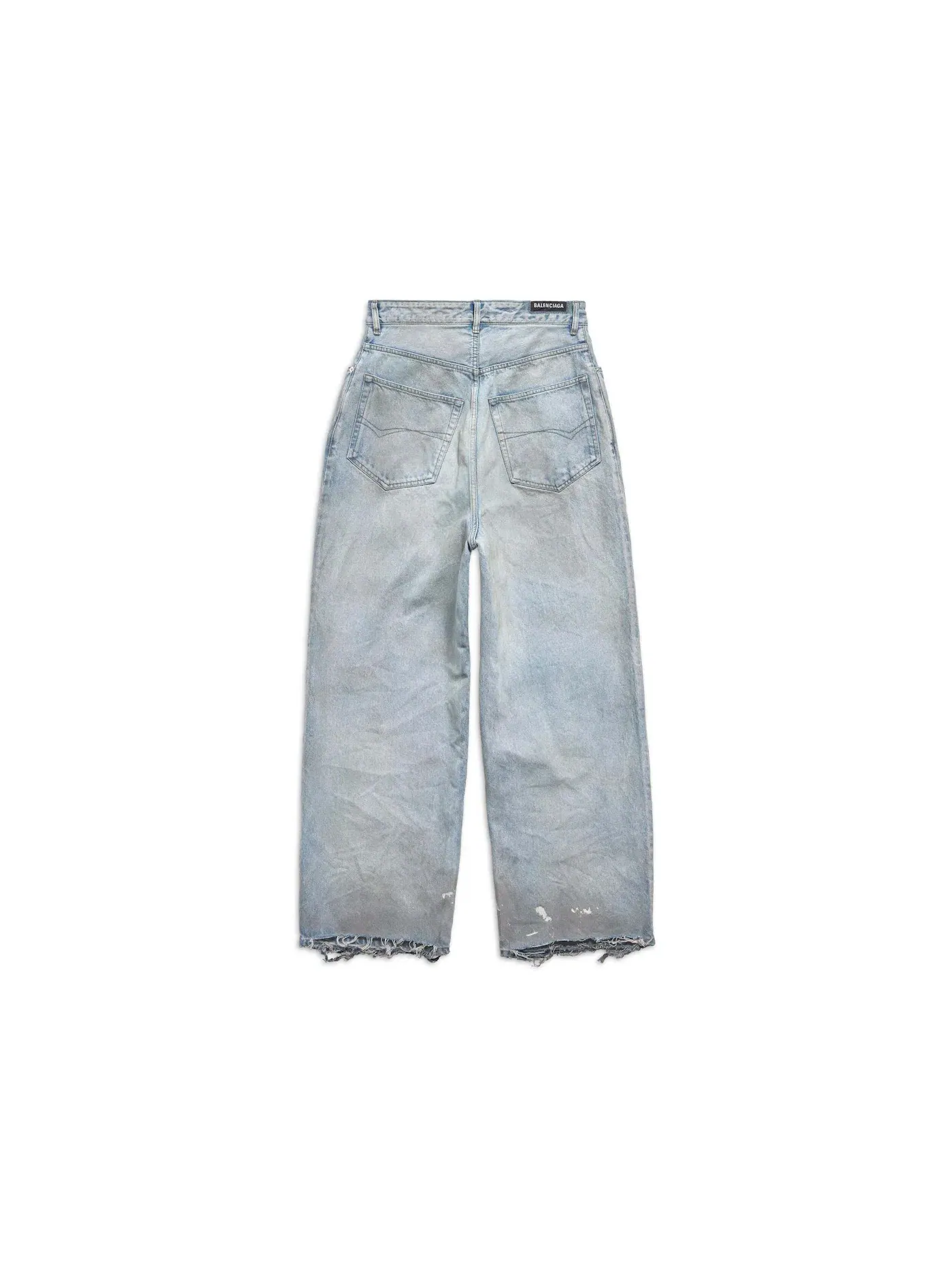 Мужские брюки с завышенной талией Balenciaga Trousers in Blue — изображение 2 из 2, синий