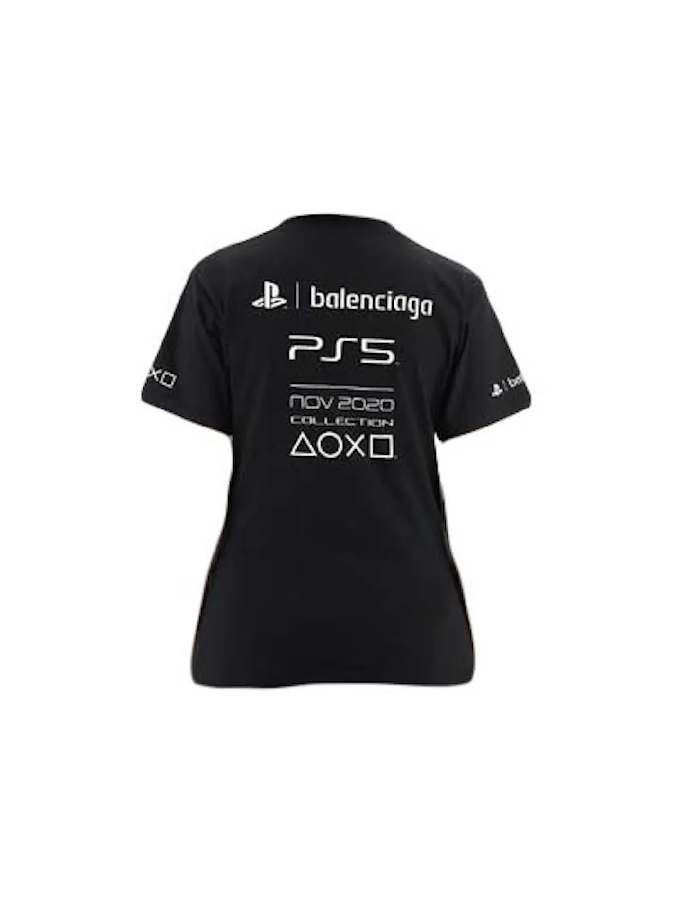 Женская футболка с принтом T-shirt Balenciaga — изображение 2 из 2, черный