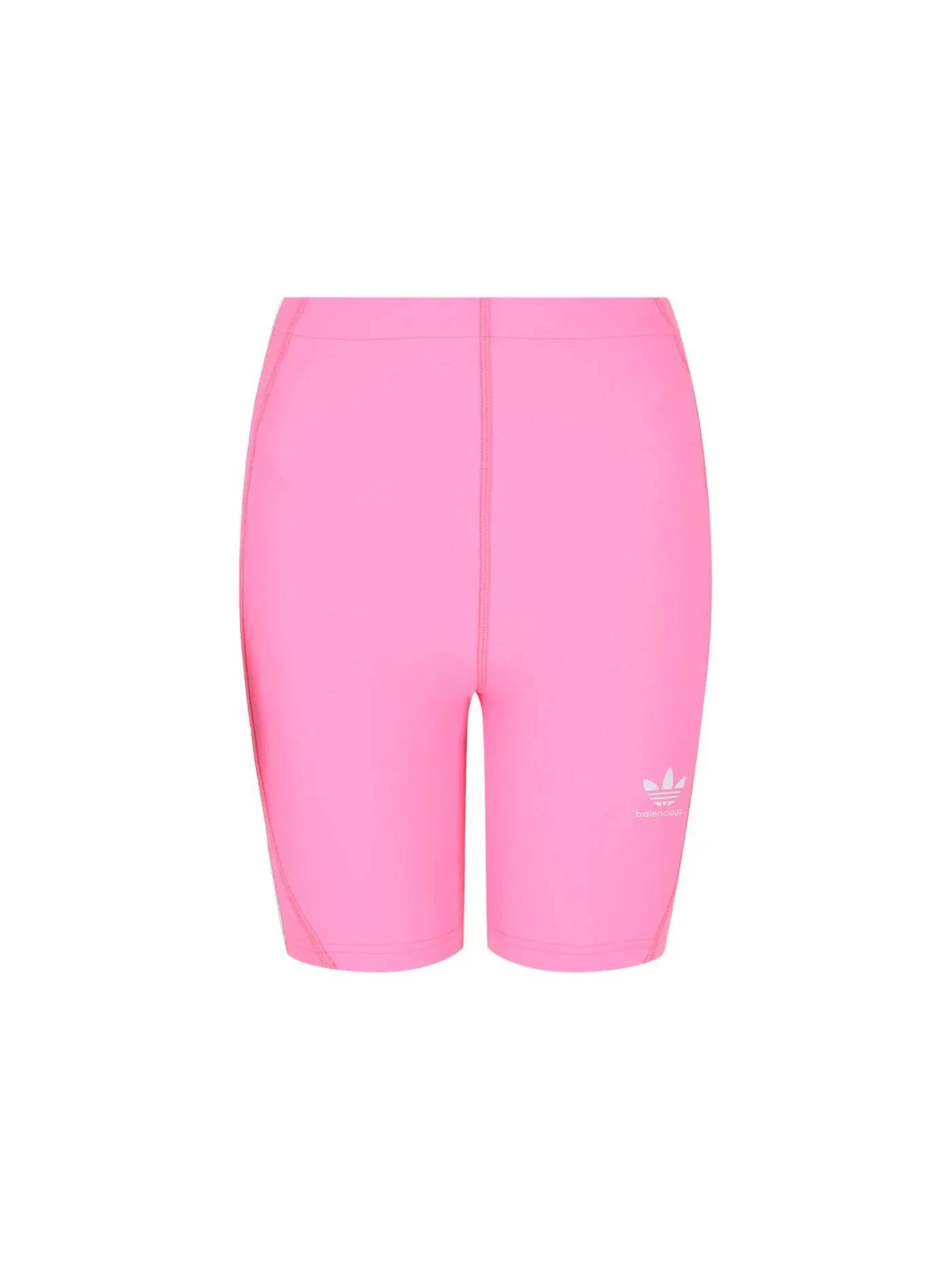 Женские шорты с принтом Balenciaga x Adidas 3-Stripes Shorts Balenciaga — изображение 1 из 3, неоновый розовый