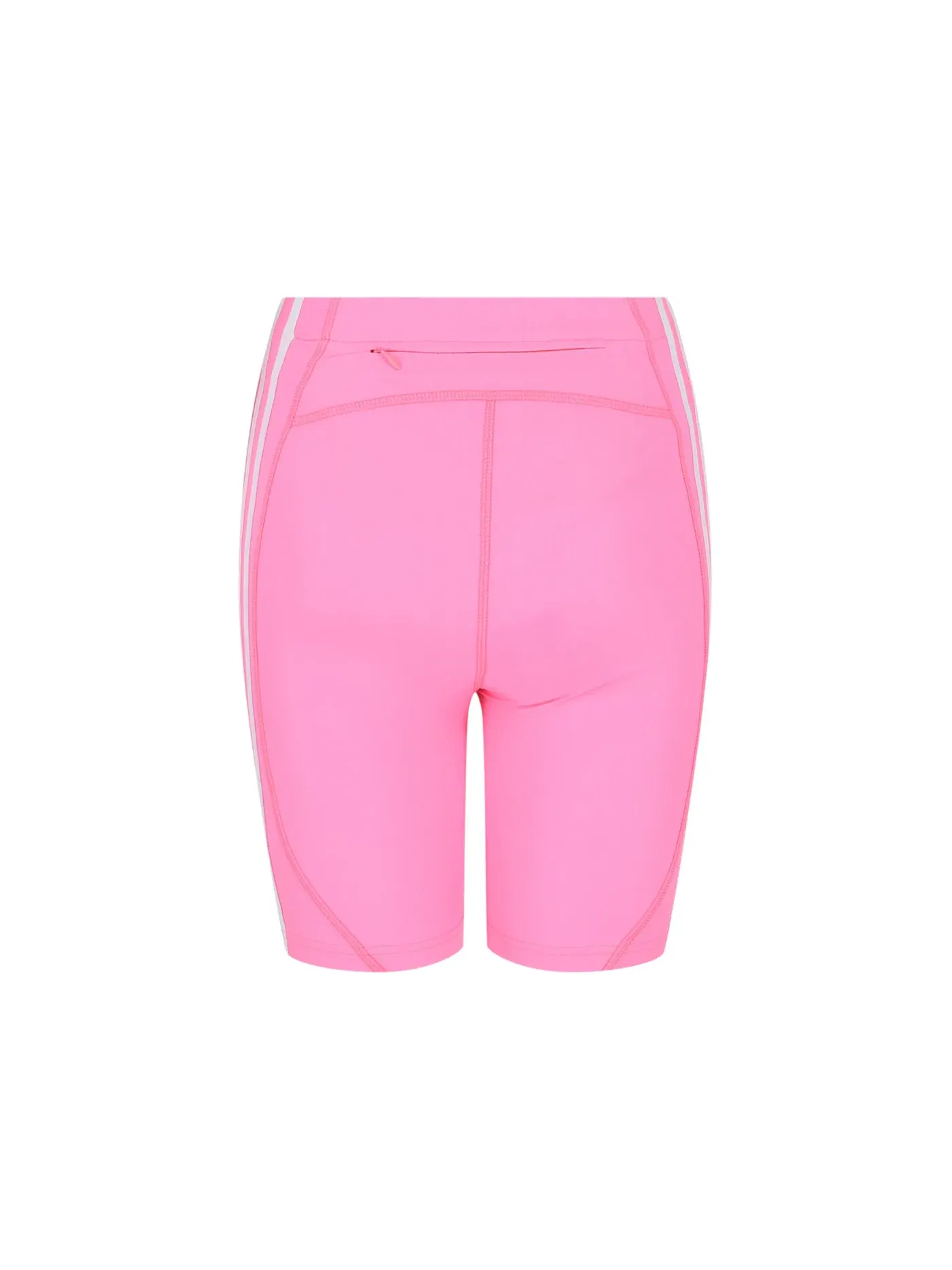 Женские шорты с принтом Balenciaga x Adidas 3-Stripes Shorts Balenciaga — изображение 2 из 3, неоновый розовый