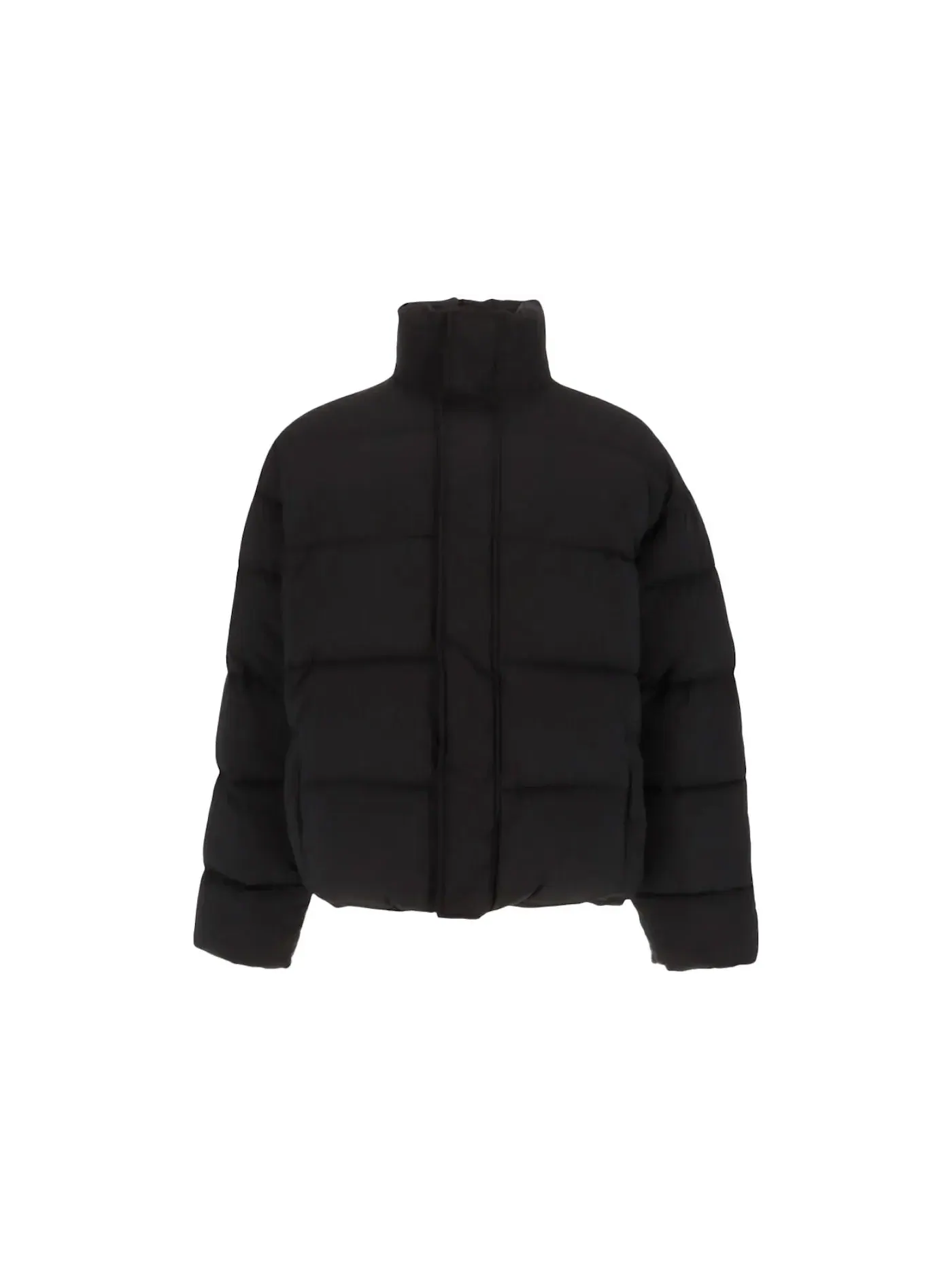 Мужская куртка-пуховик с логотипом Balenciaga — изображение 1 из 2, черный/белый