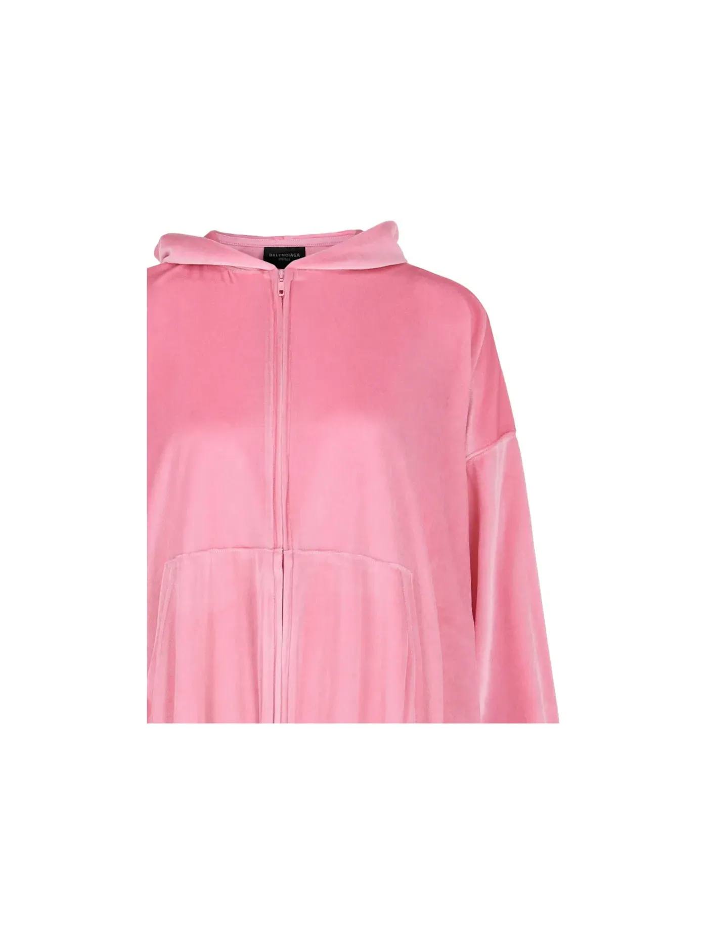 Женский худи с принтом Balenciaga BB Paris Hoodie — изображение 3 из 3, розовый